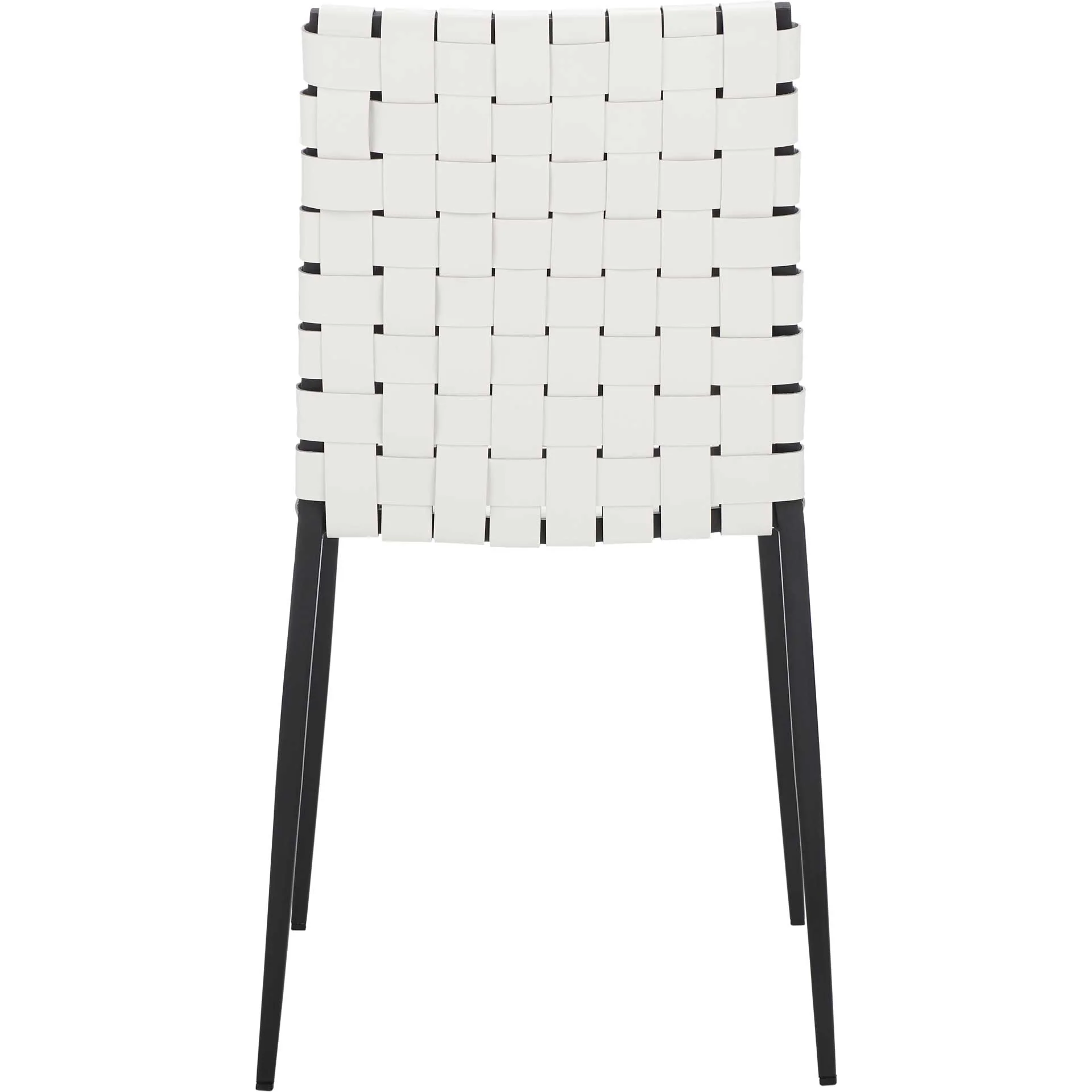Ralen Woven Dining Chair White/Black (Set of 2) - Image 4