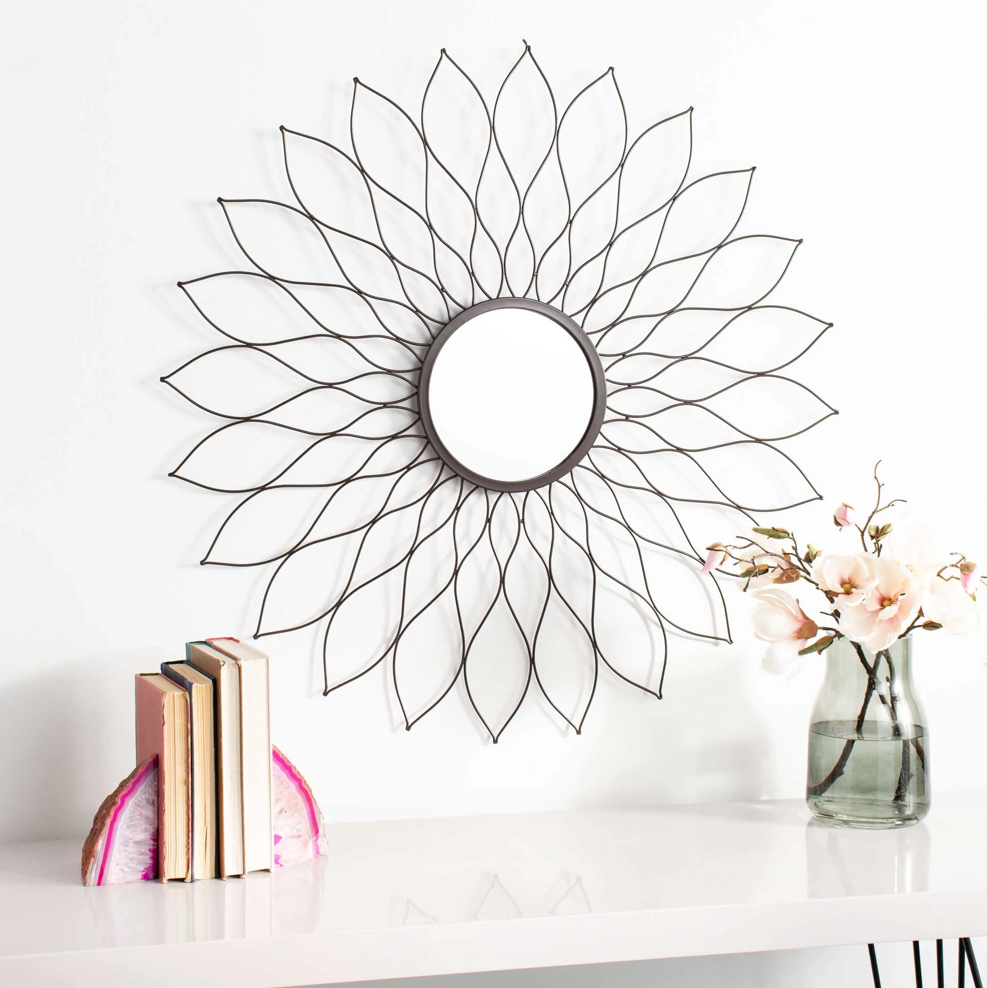 Ramon Sunburst Mirror Champagne - Image 2
