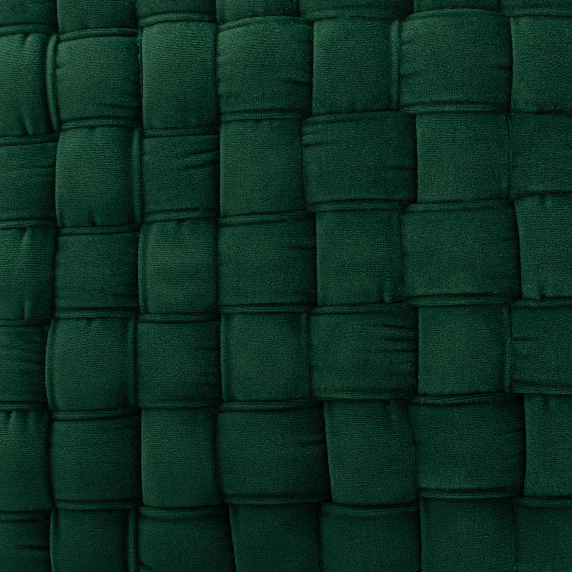 Ramona Woven Velvet Ottoman Emerald - Image 4
