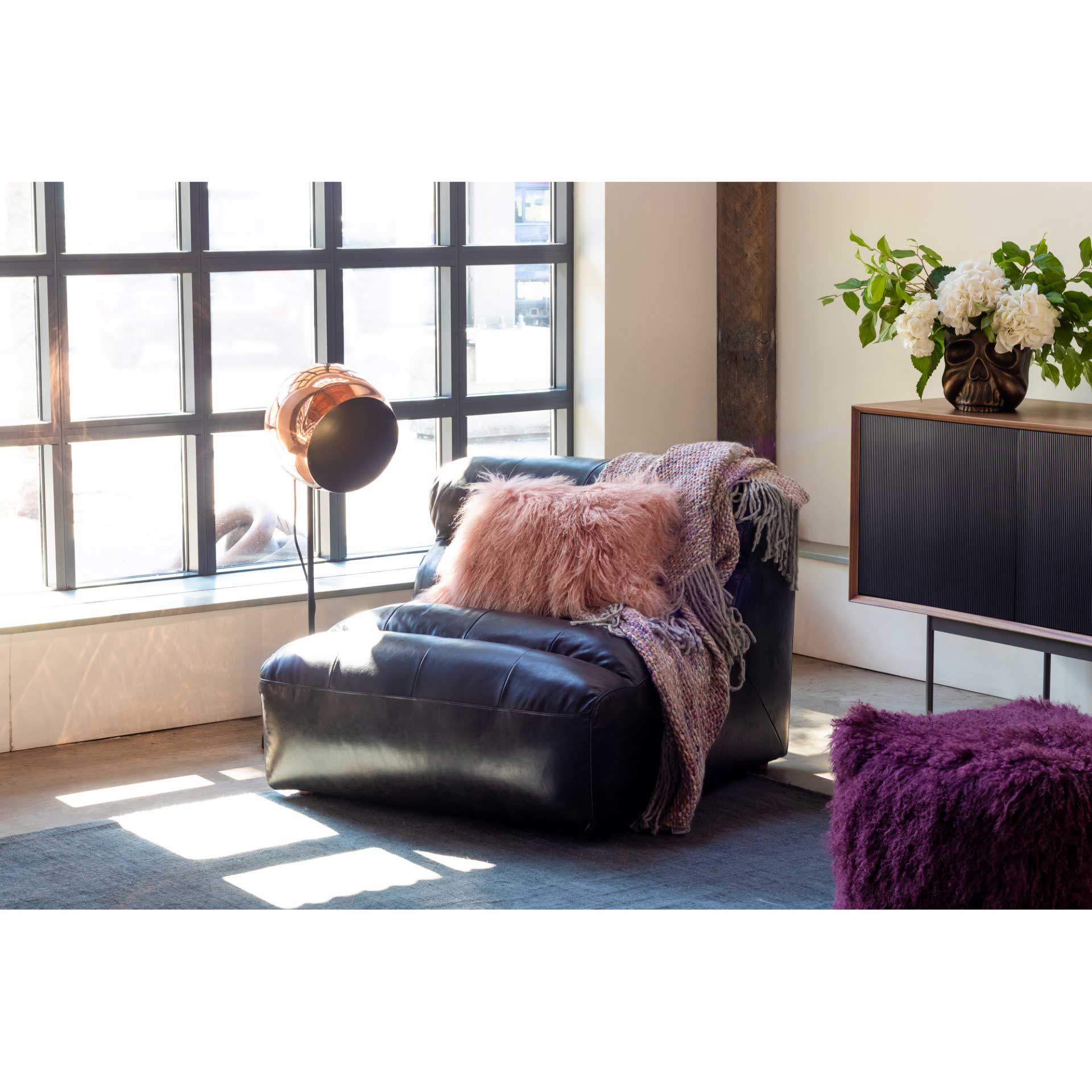Ramses Leather Slipper Chair - Image 6