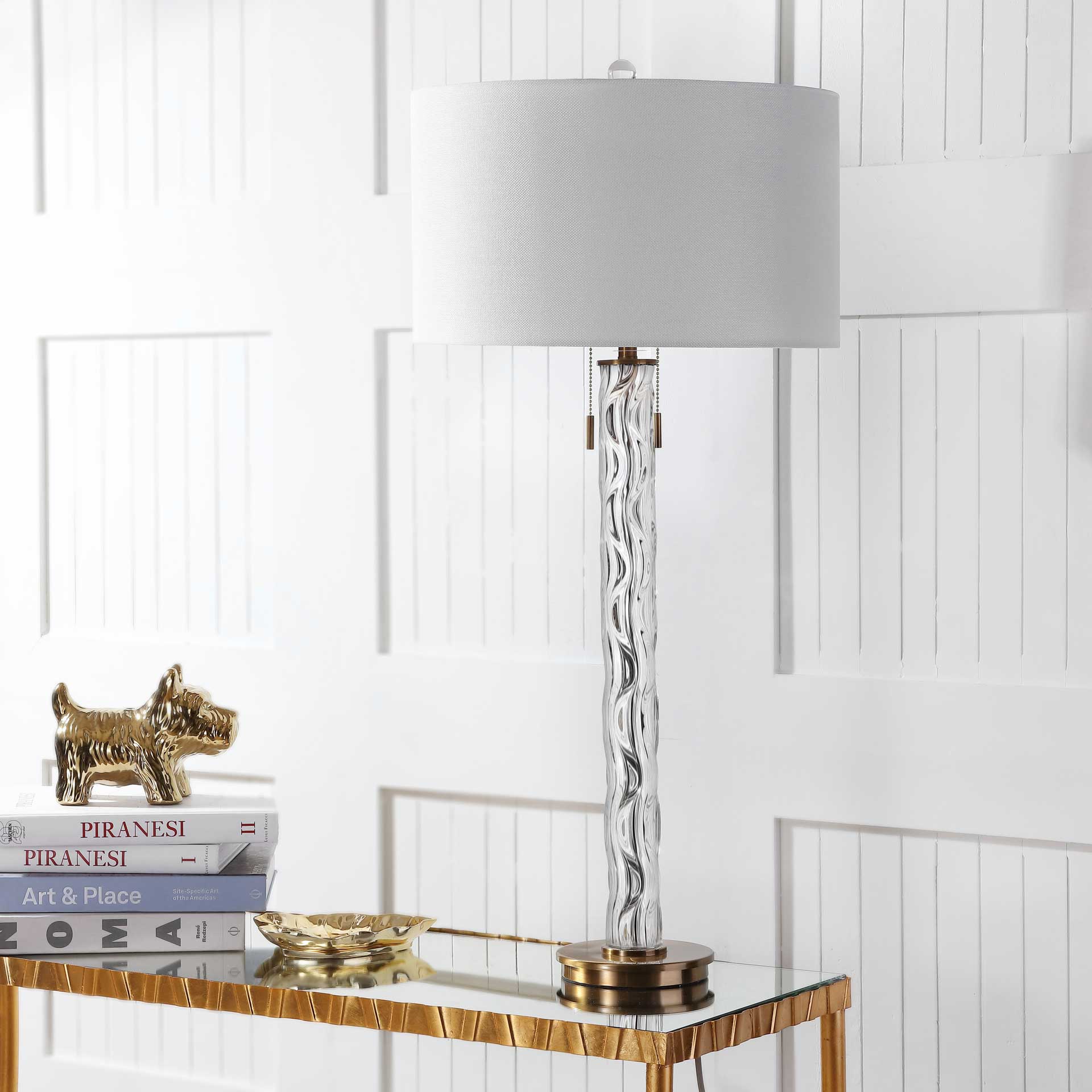 Randall Table Lamp Clear/Gold - Image 3