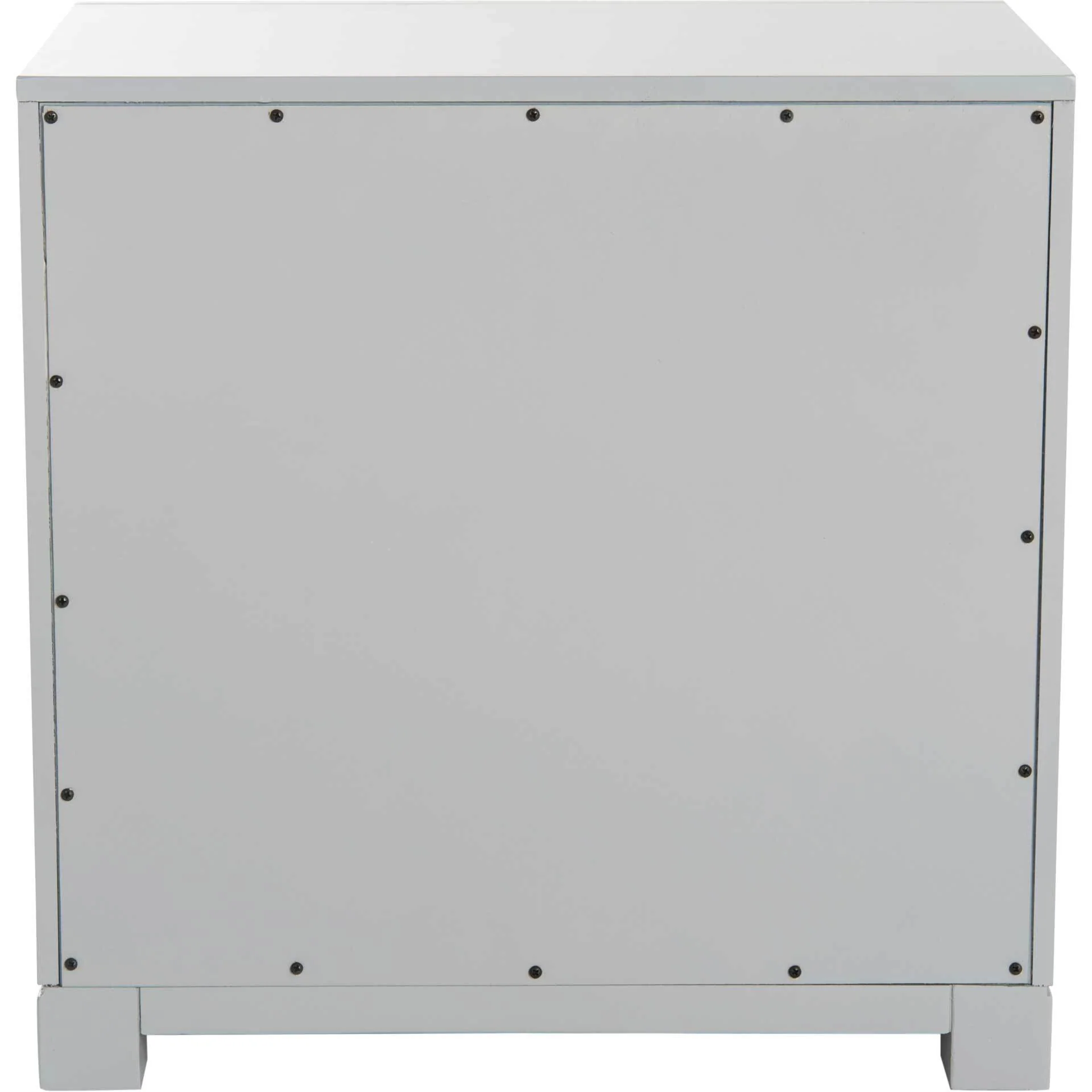 Randy 3 Drawer Greek Key Nightstand Gray - Image 5