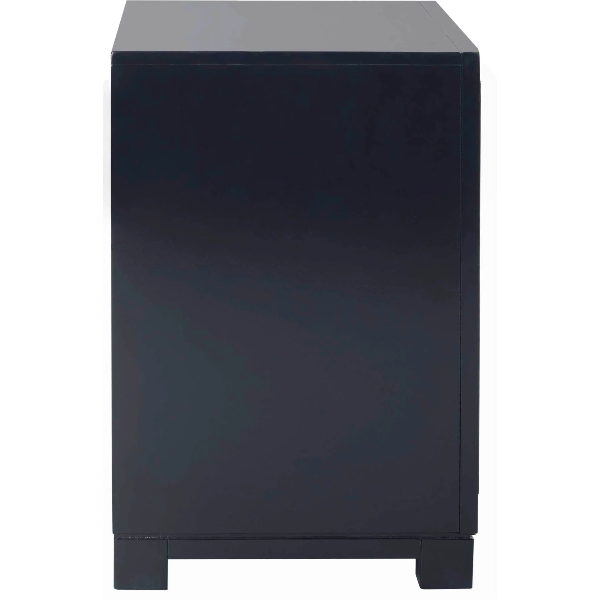 Randy 3 Drawer Greek Key Nightstand Navy - Image 3