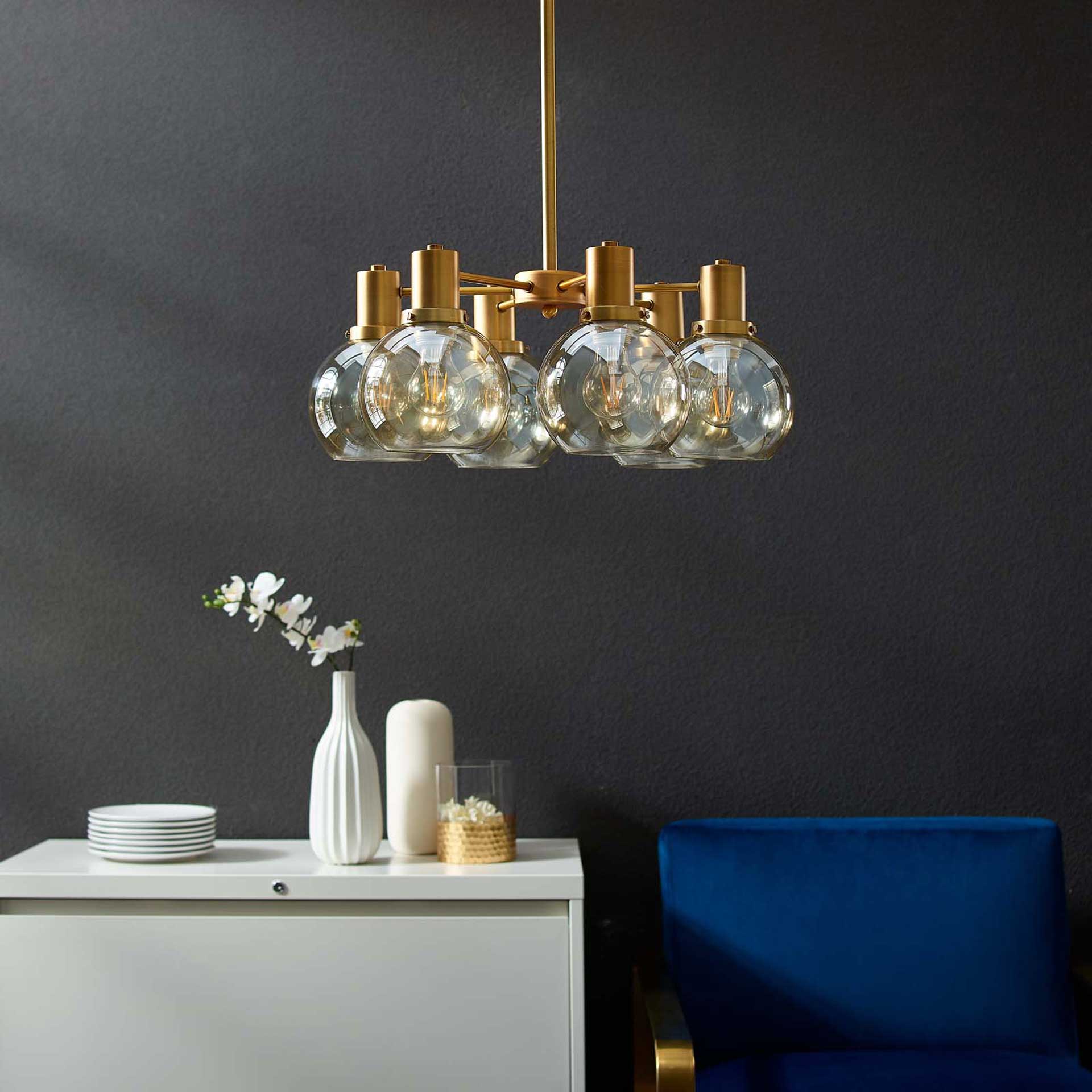 Randy Pendant Chandelier Brass Gold - Image 4