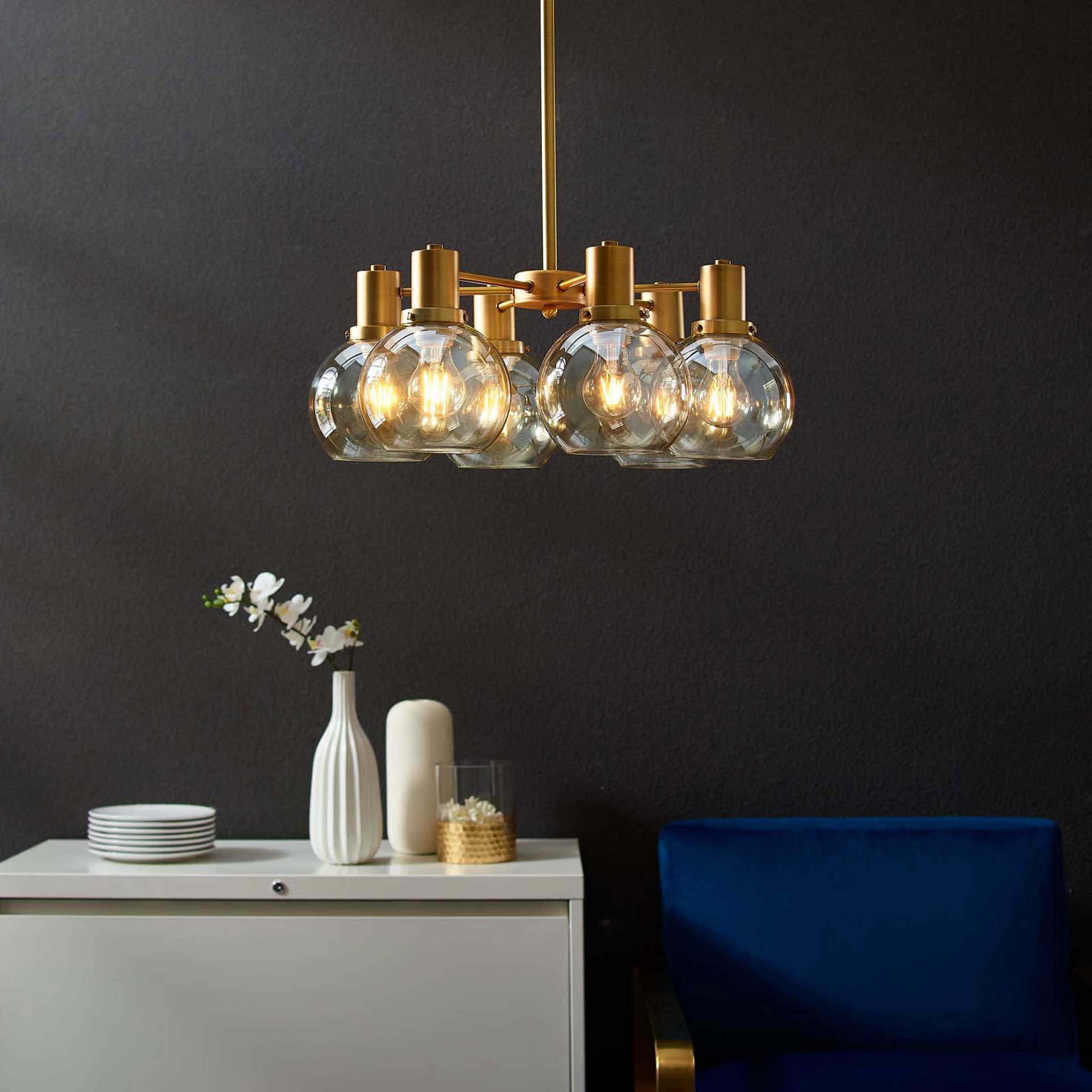 Randy Pendant Chandelier Brass Gold - Image 5