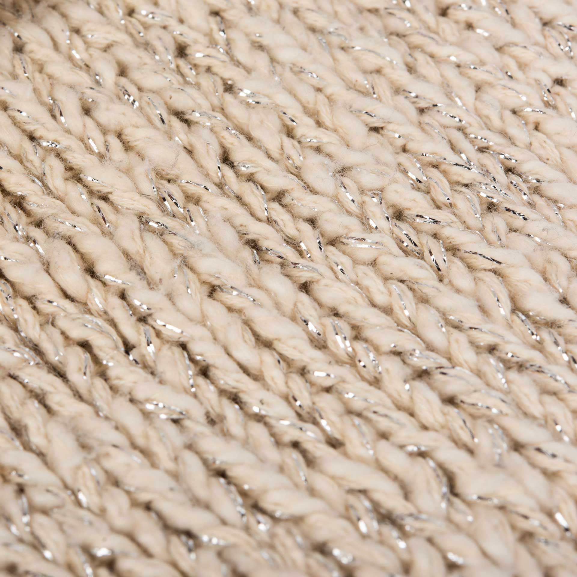 Ranger Knit Throw Natural/Silver - Image 3