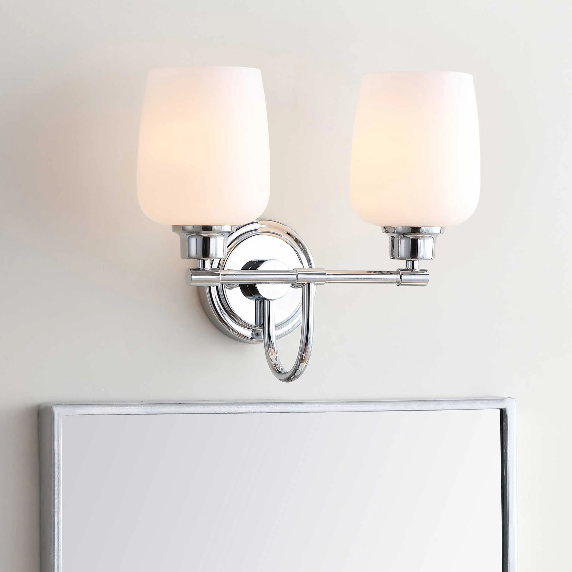 Raphael Two Light Bathroom Sconce Chrome - Image 6