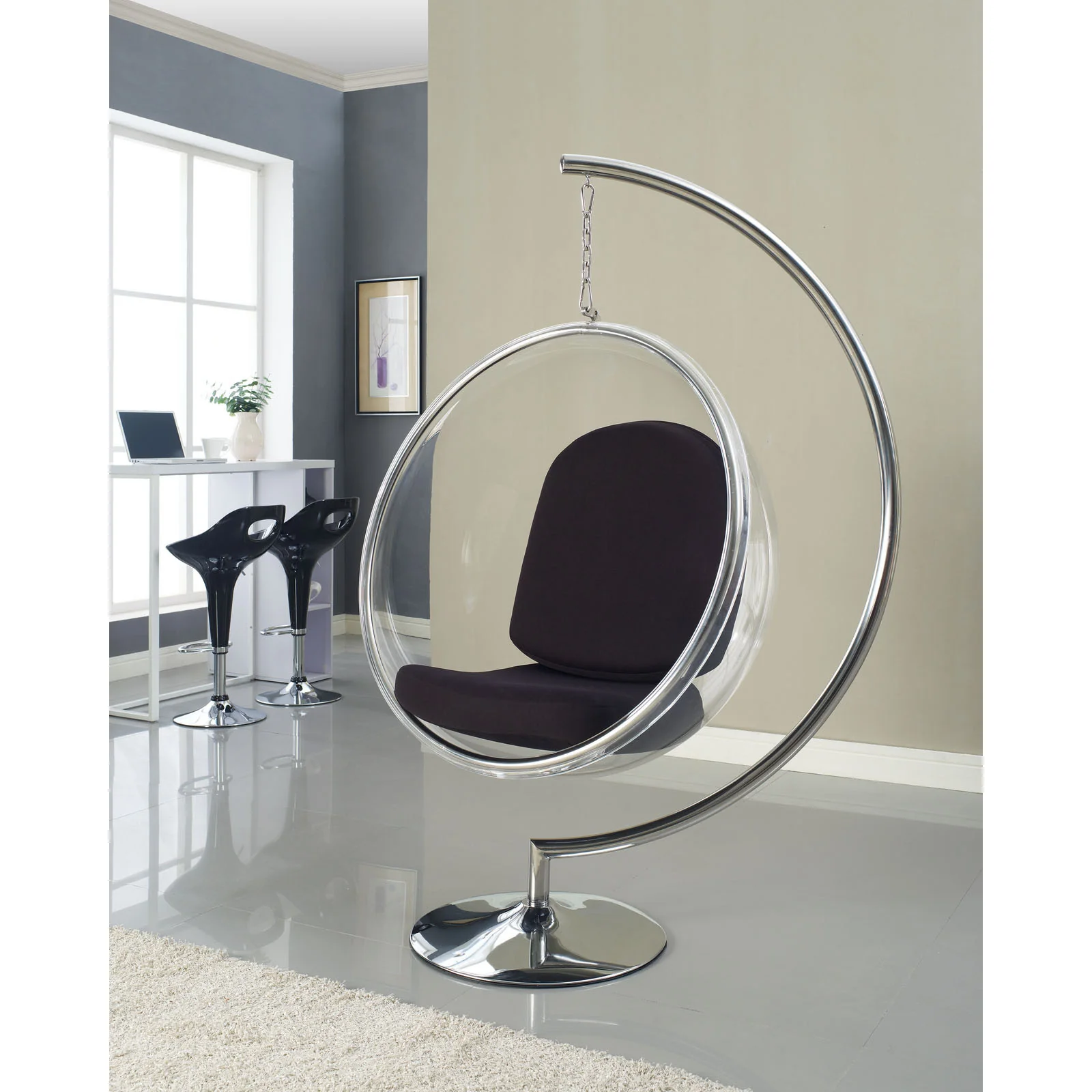 Rata Lounge Chair Black - Image 4