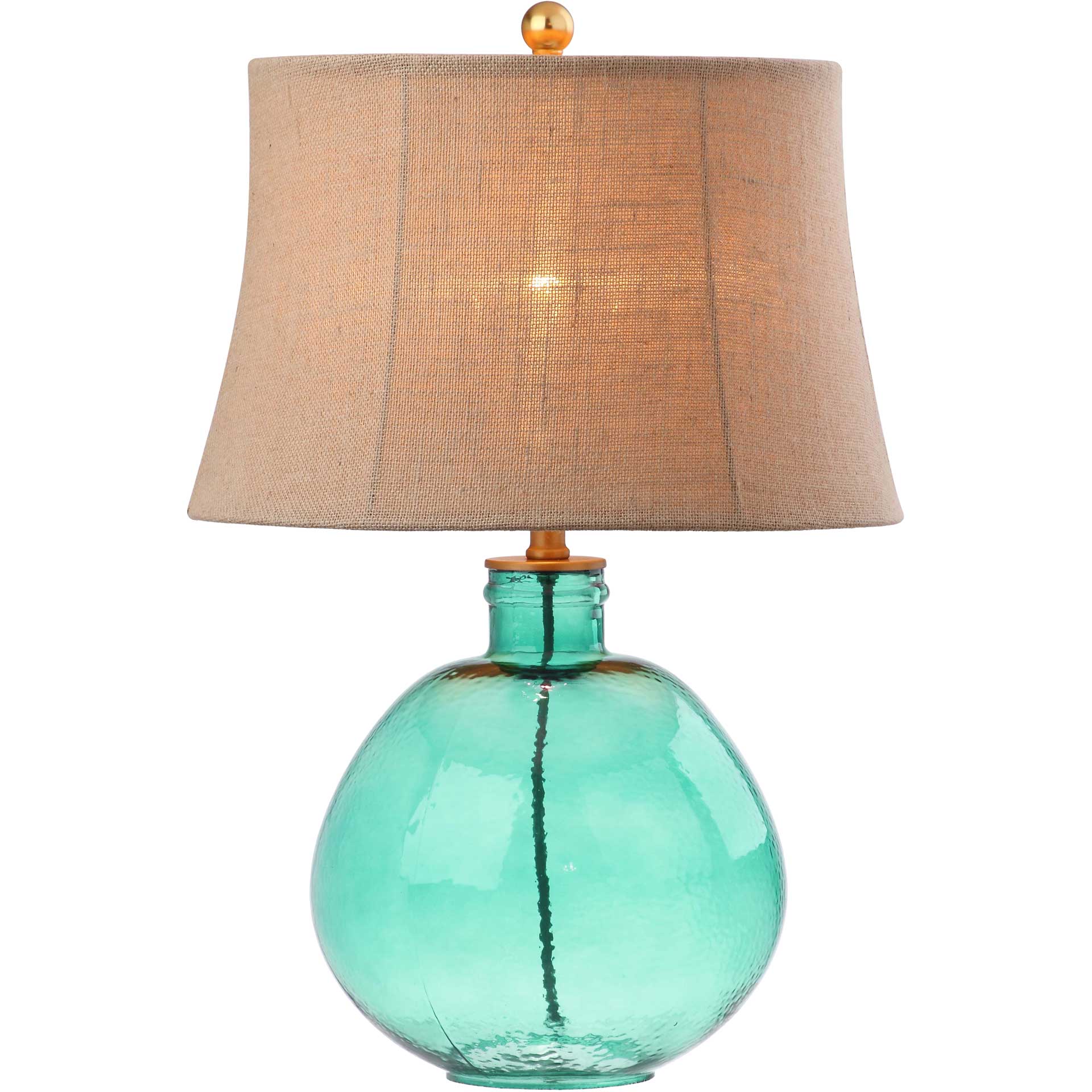Raven Glass Table Lamp Green - Image 2
