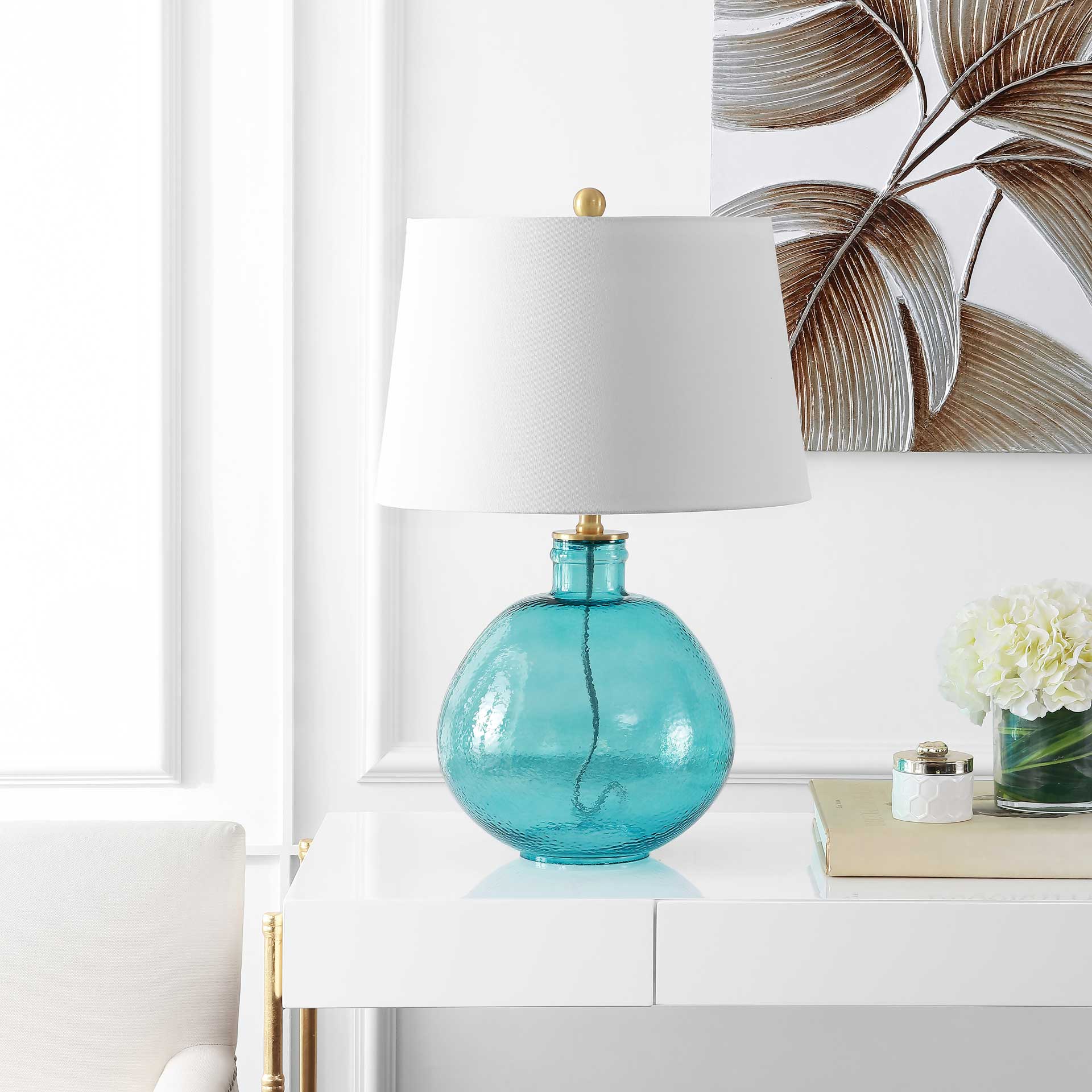 Raven Table Lamp Blue - Image 3