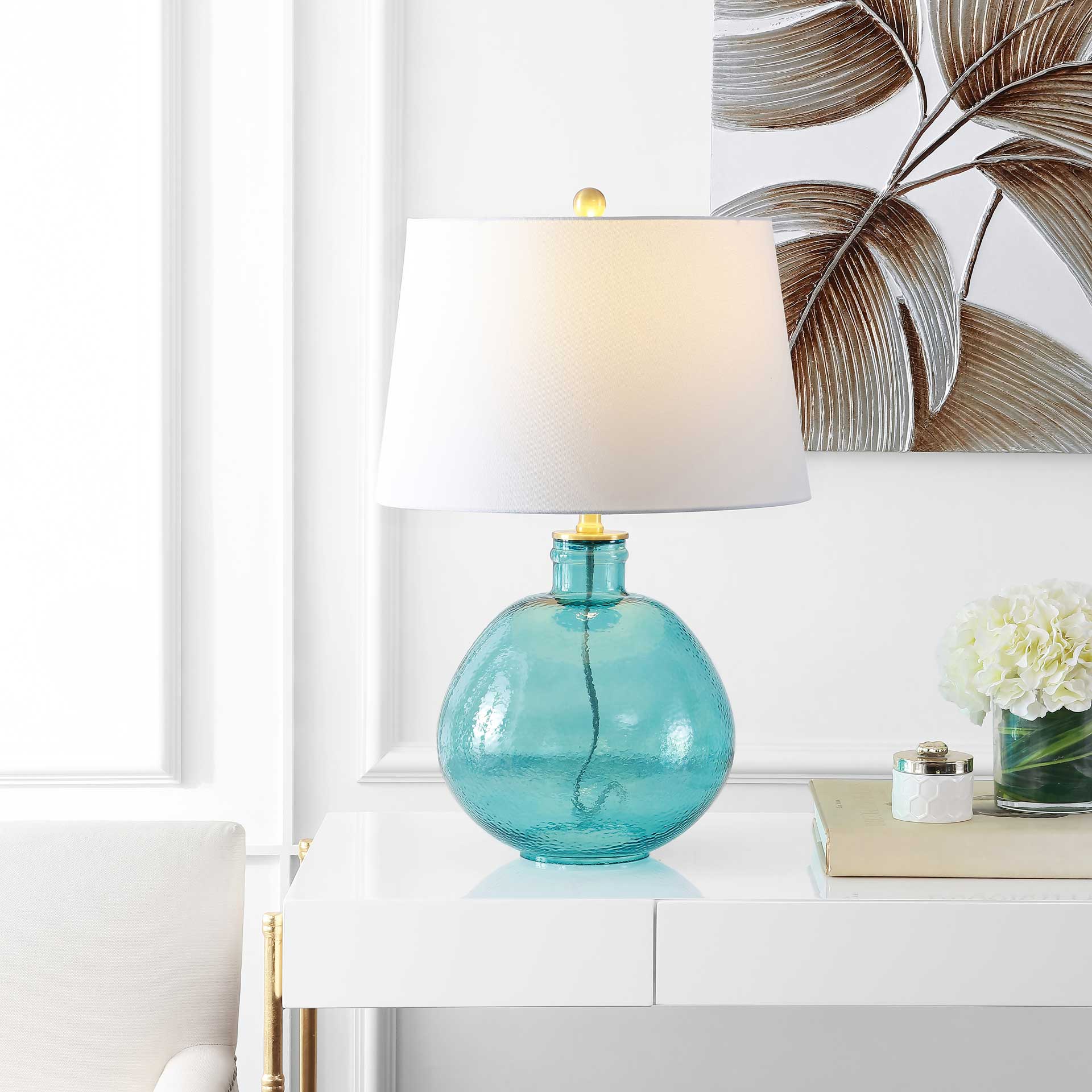 Raven Table Lamp Blue - Image 4