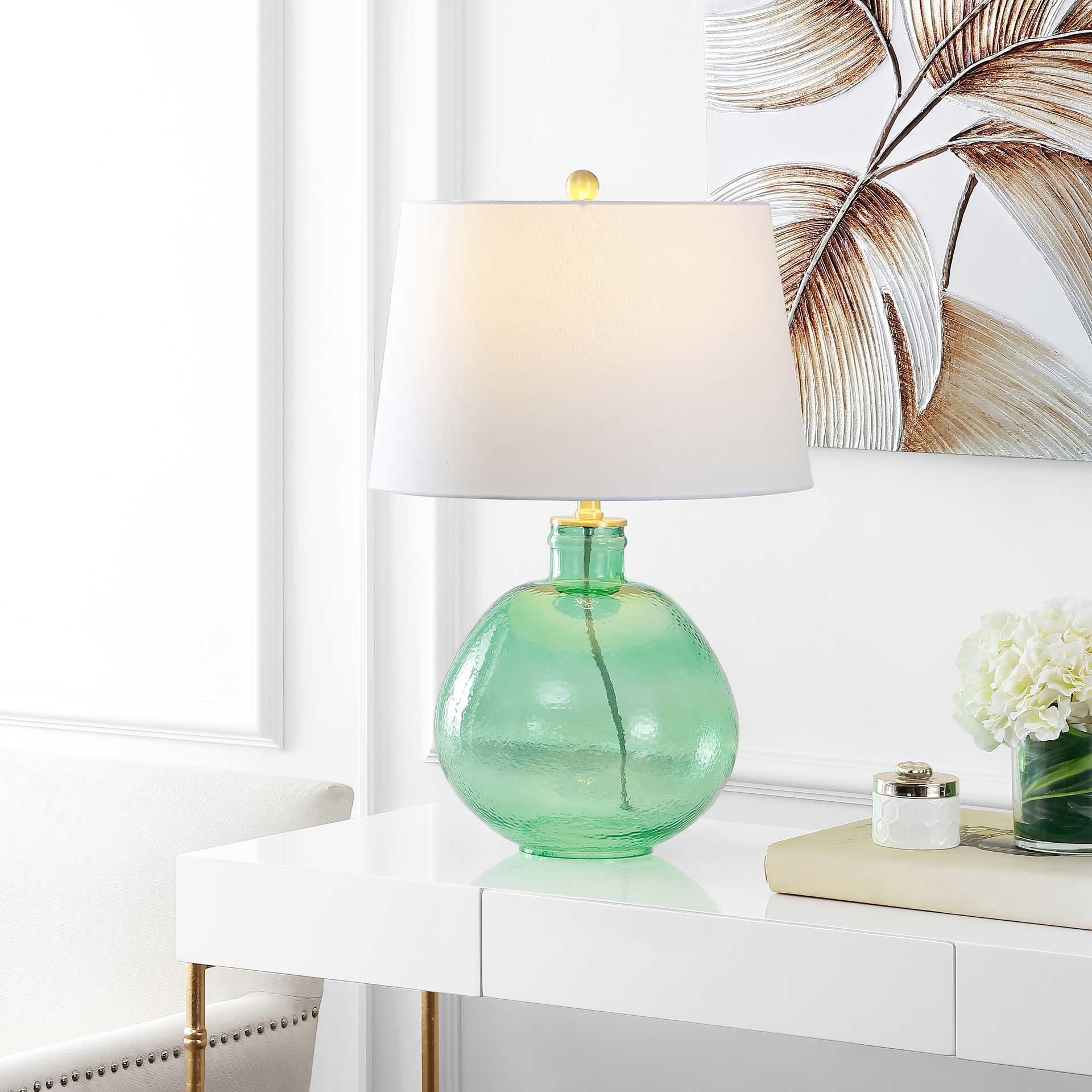 Raven Table Lamp Green - Image 4