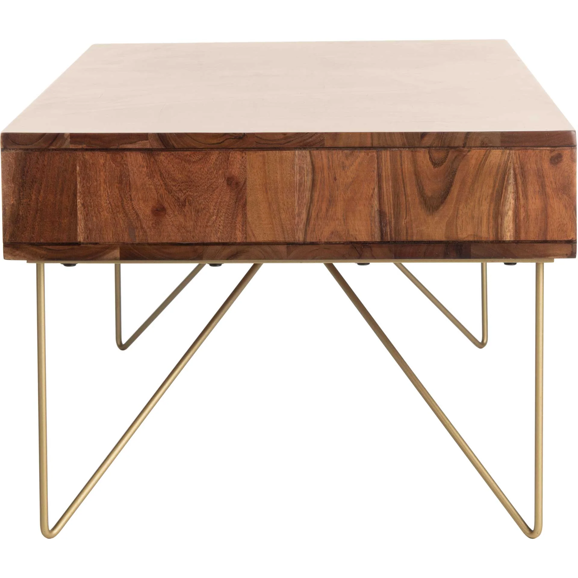 Ray Coffee Table Walnut/Brass - Image 3