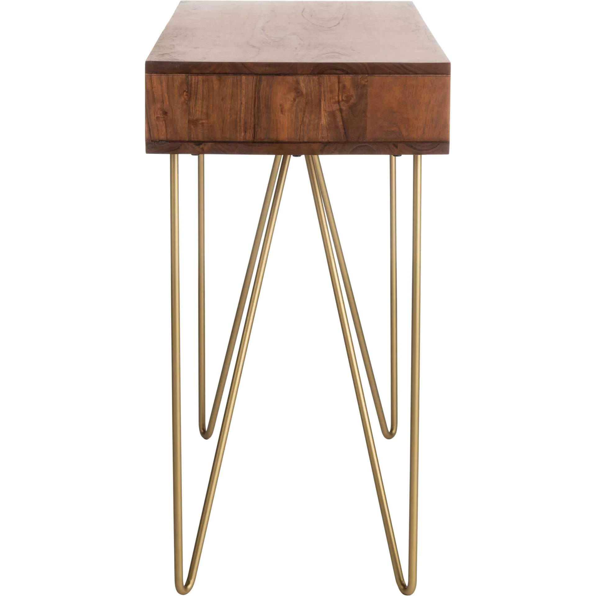 Ray Desk Walnut/Brass - Image 3