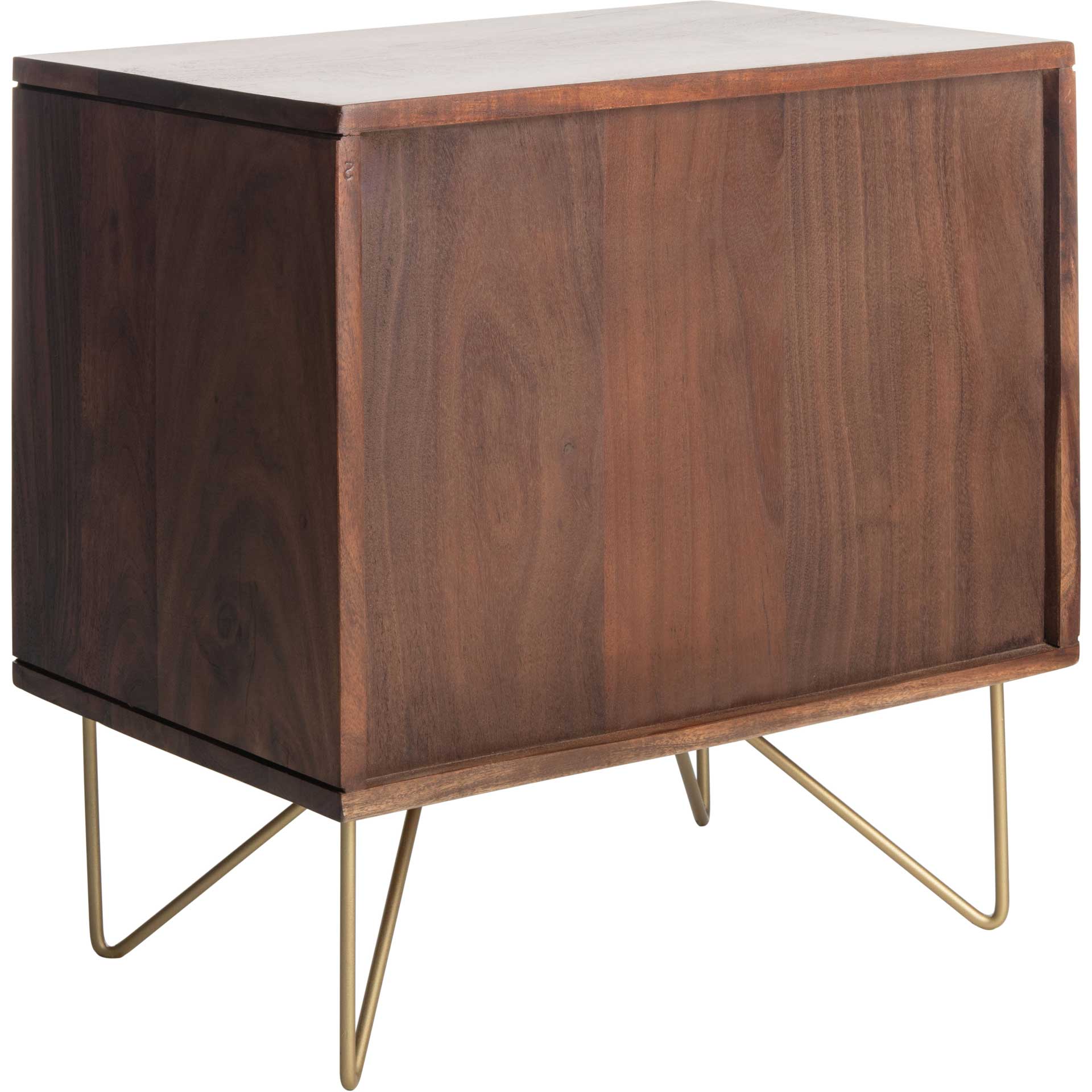 Ray Nightstand Mix Walnut/Brass - Image 4