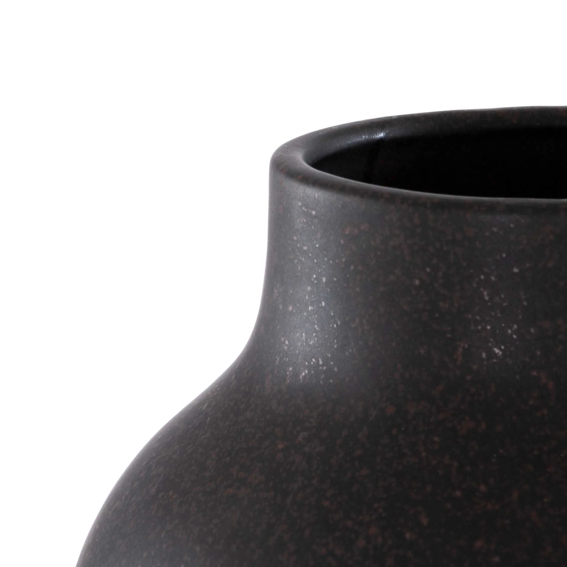 Rayeth Ceramic Vase Charcoal/Beige (Set of 3) - Image 2