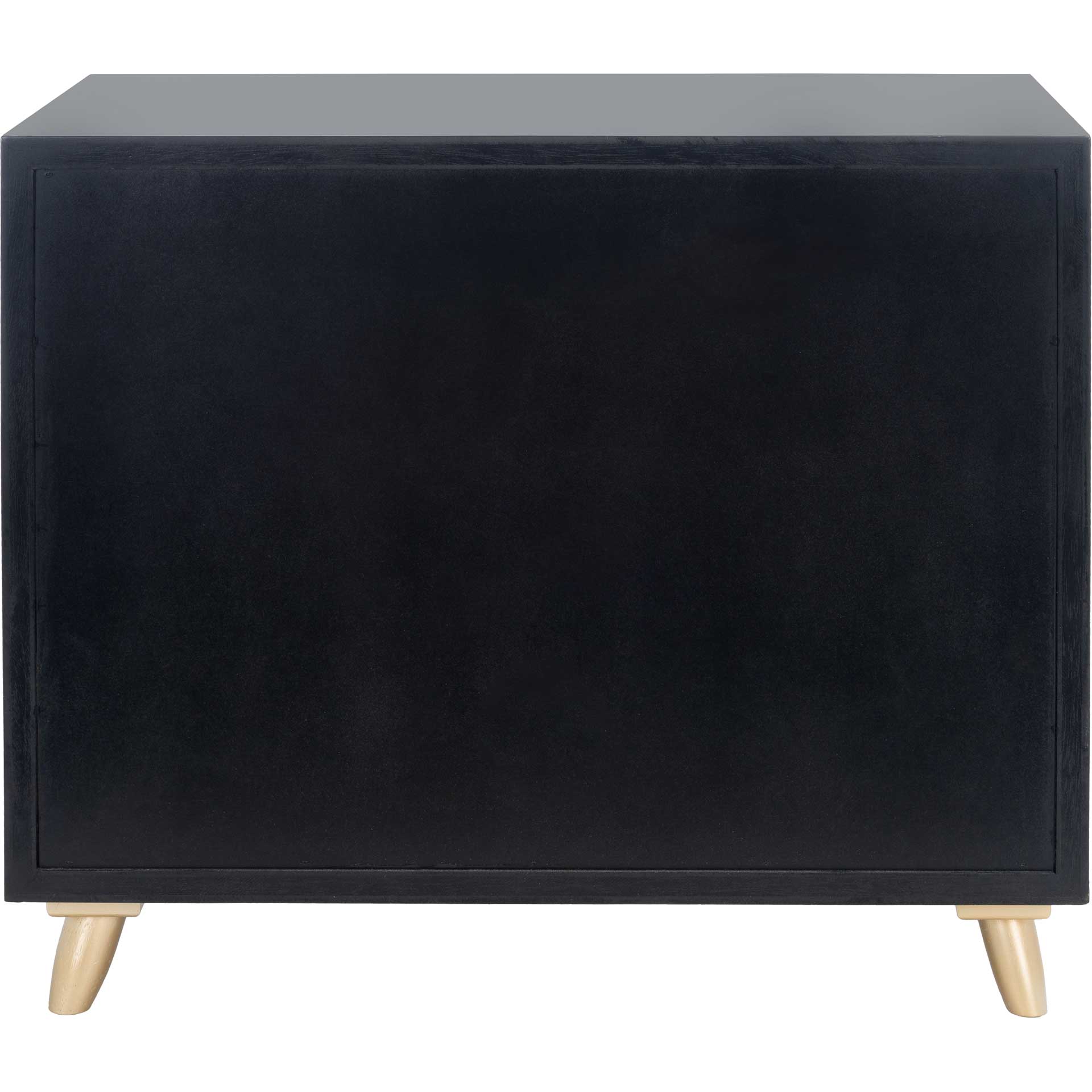 Raylan 3 Drawer Chest Black/Gold/Brown - Image 3