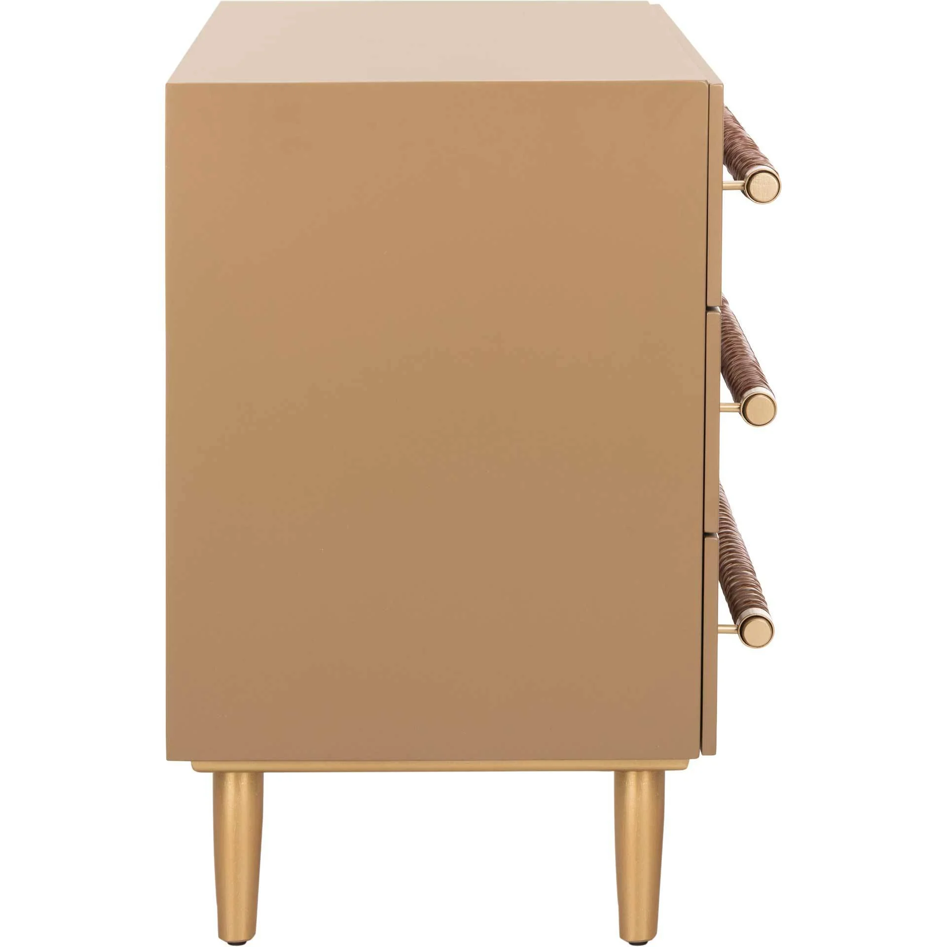 Raylan 3 Drawer Chest Taupe - Image 2