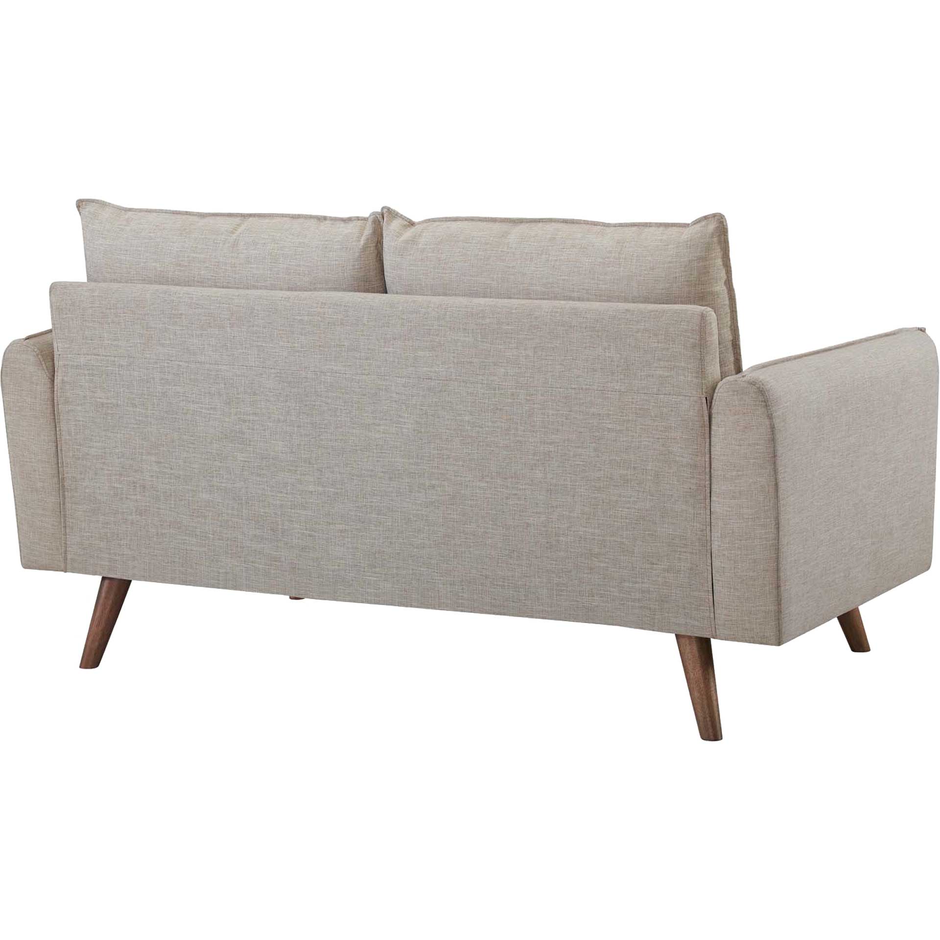 Raylee Upholstered Fabric Loveseat Beige - Image 3