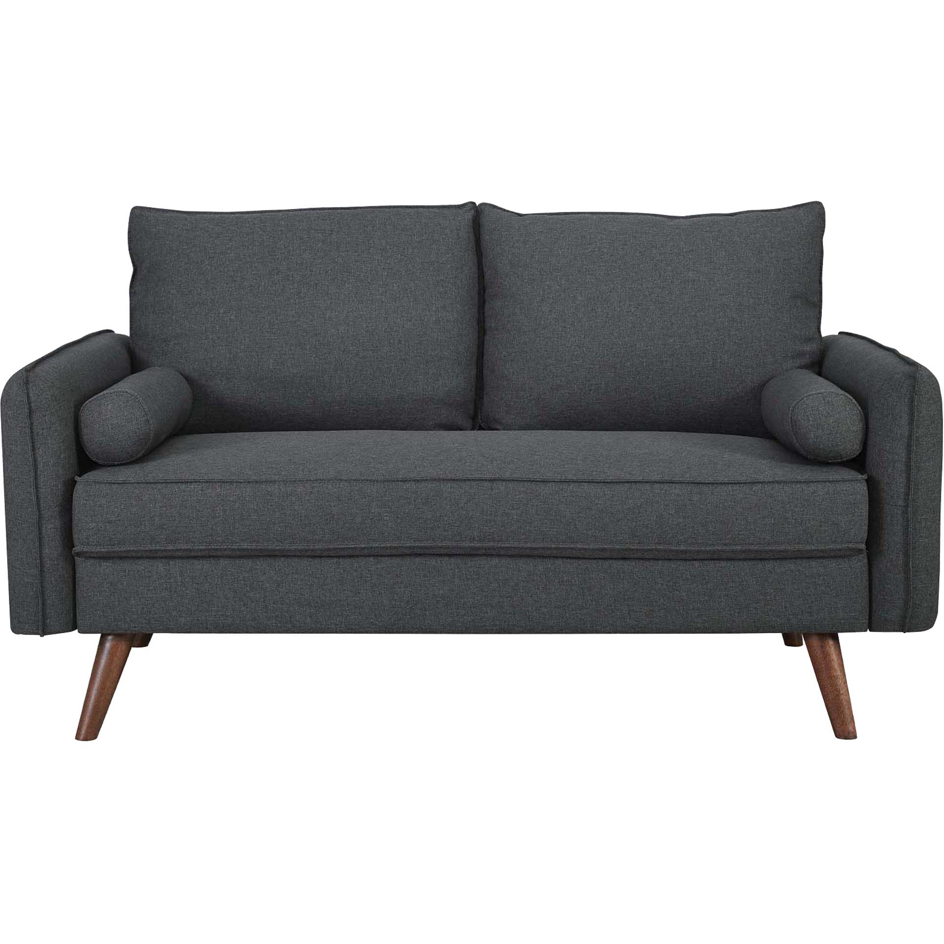 Raylee Upholstered Fabric Loveseat Gray - Image 2