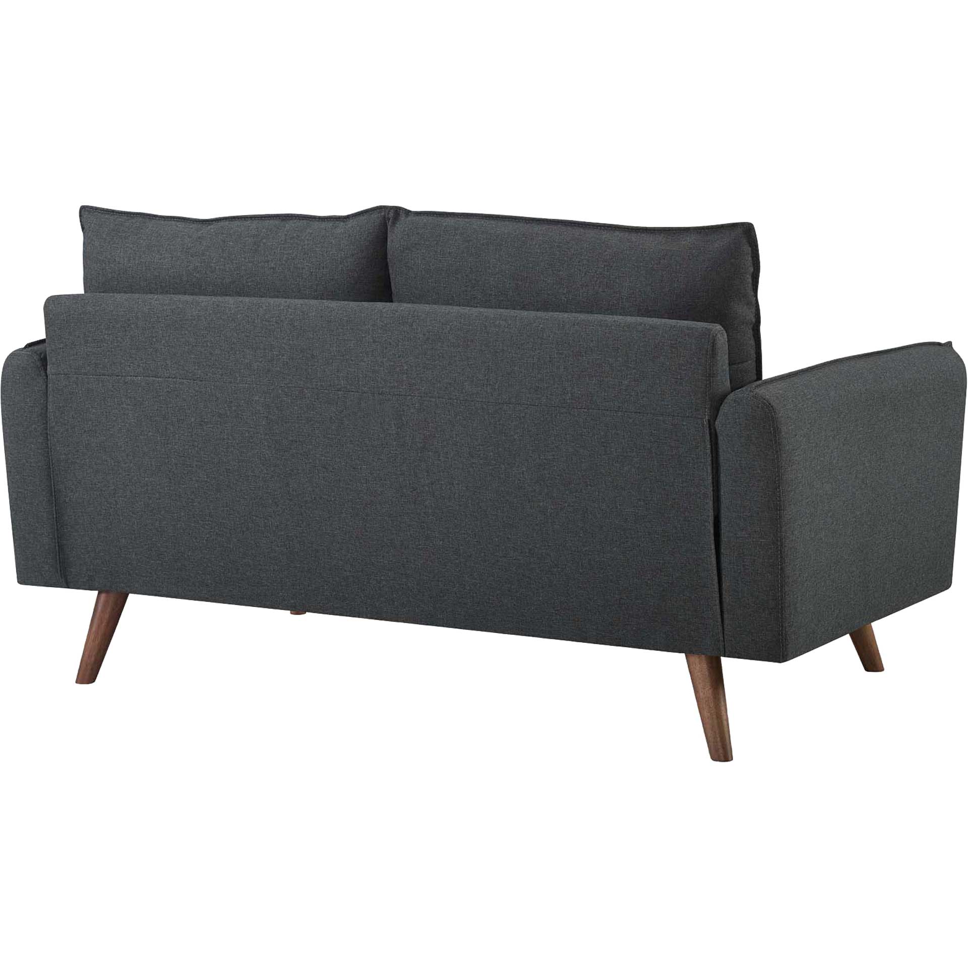 Raylee Upholstered Fabric Loveseat Gray - Image 3