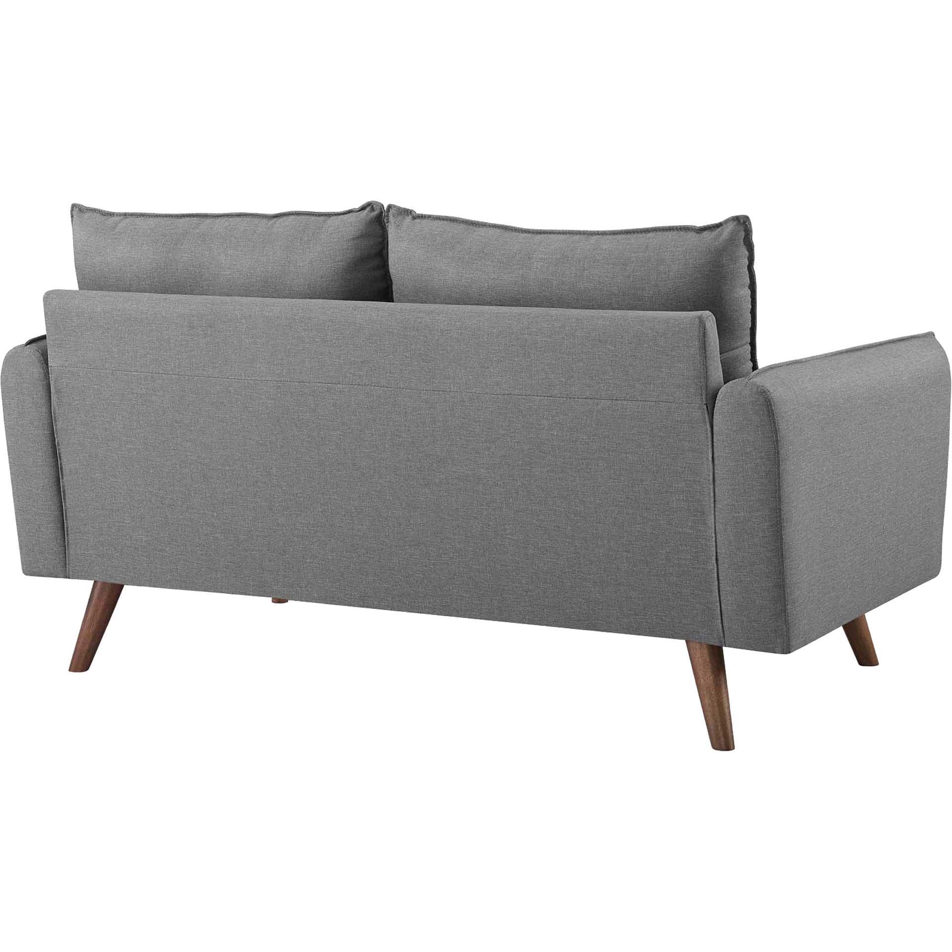Raylee Upholstered Fabric Loveseat Light Gray - Image 3