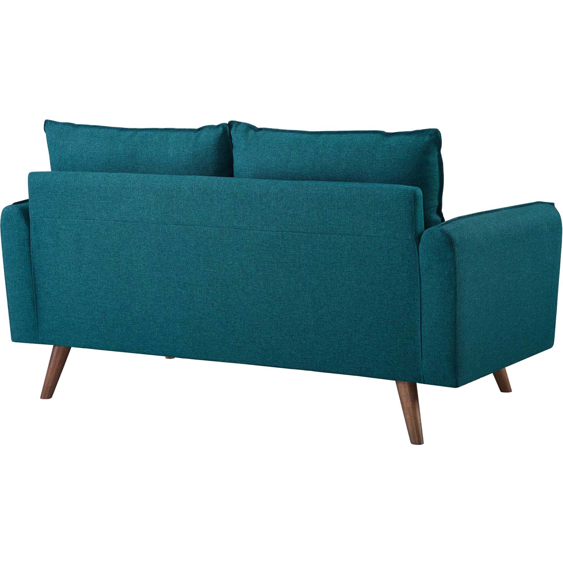Raylee Upholstered Fabric Loveseat Teal - Image 3