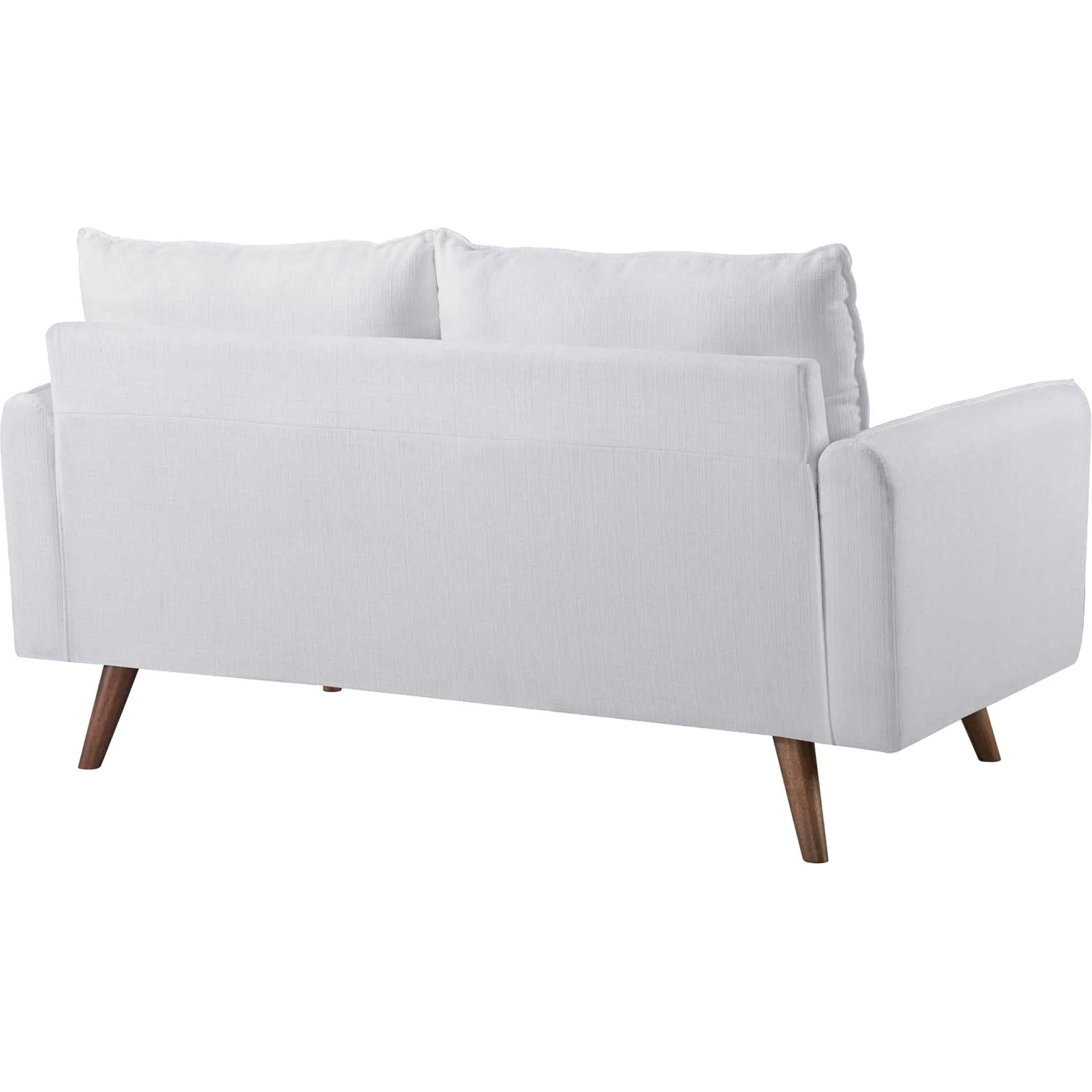 Raylee Upholstered Fabric Loveseat White - Image 3