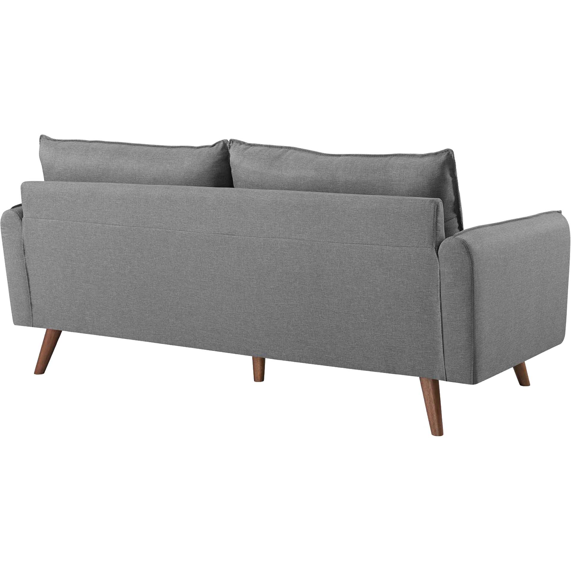 Raylee Upholstered Fabric Sofa Light Gray - Image 3