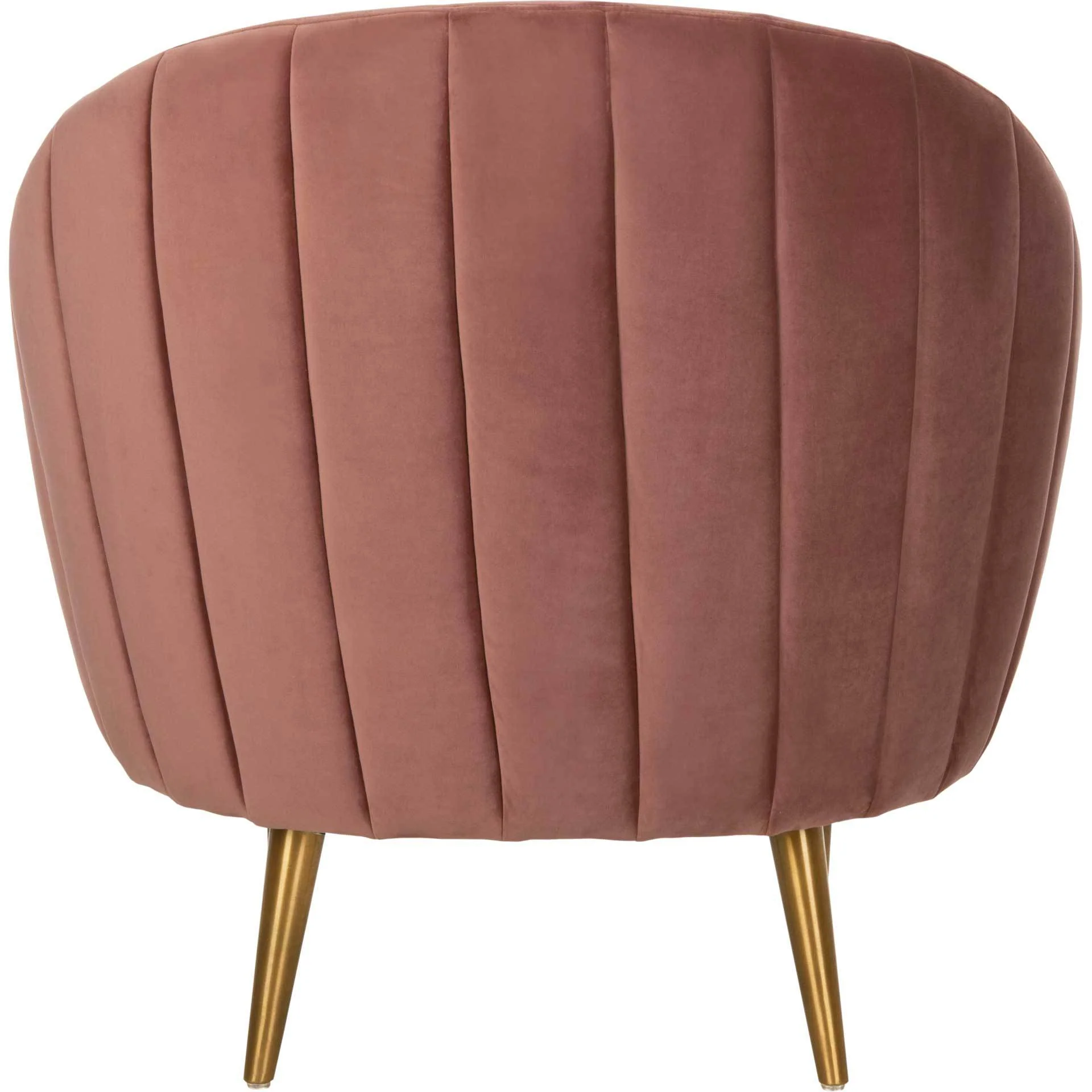 Raymond Channel Tufted Tub Chair Dusty Rose/Gold - Image 4