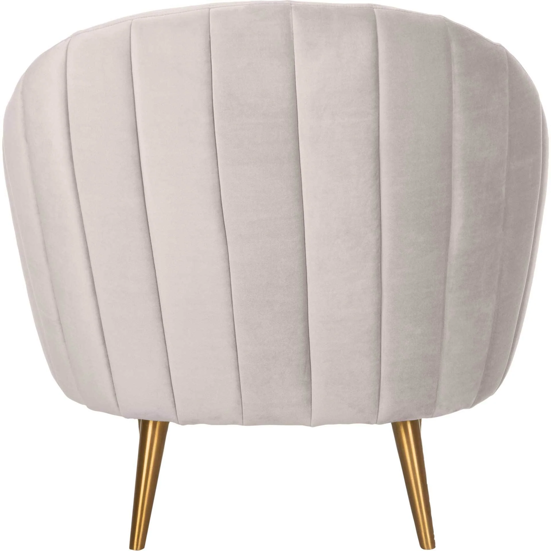 Raymond Channel Tufted Tub Chair Pale Taupe/Gold - Image 4