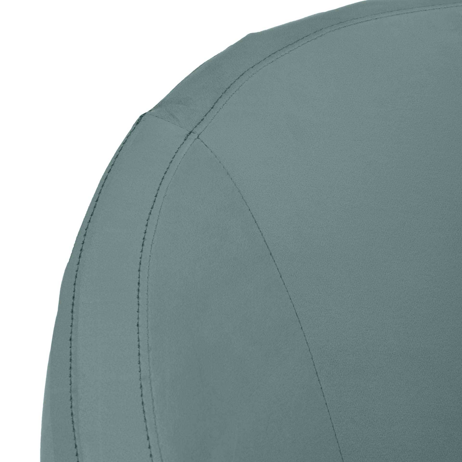 Raymond Channel Tufted Tub Chair Seafoam/Gold - Image 6