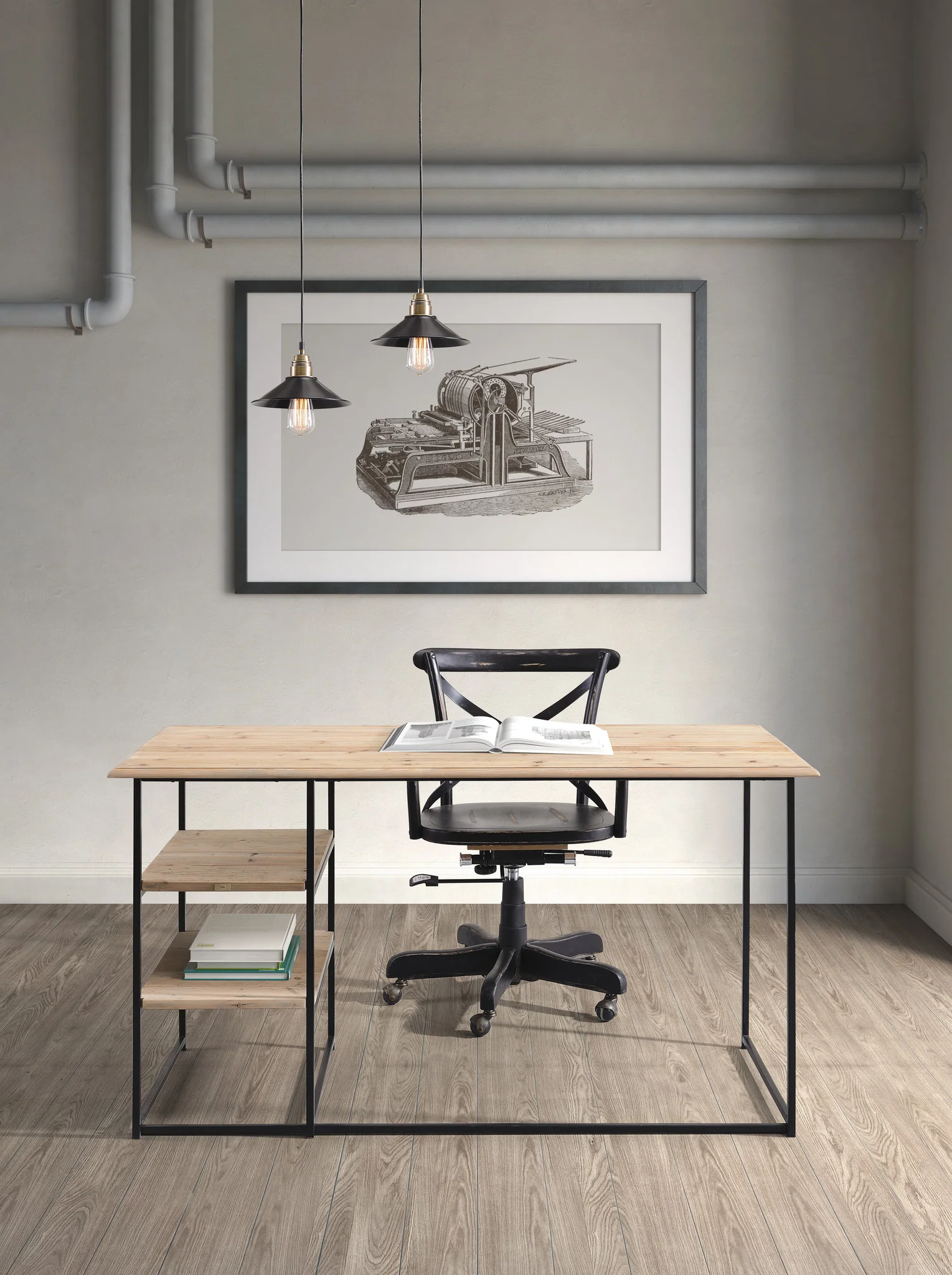 Raynham Desk Natural Oak - Image 4