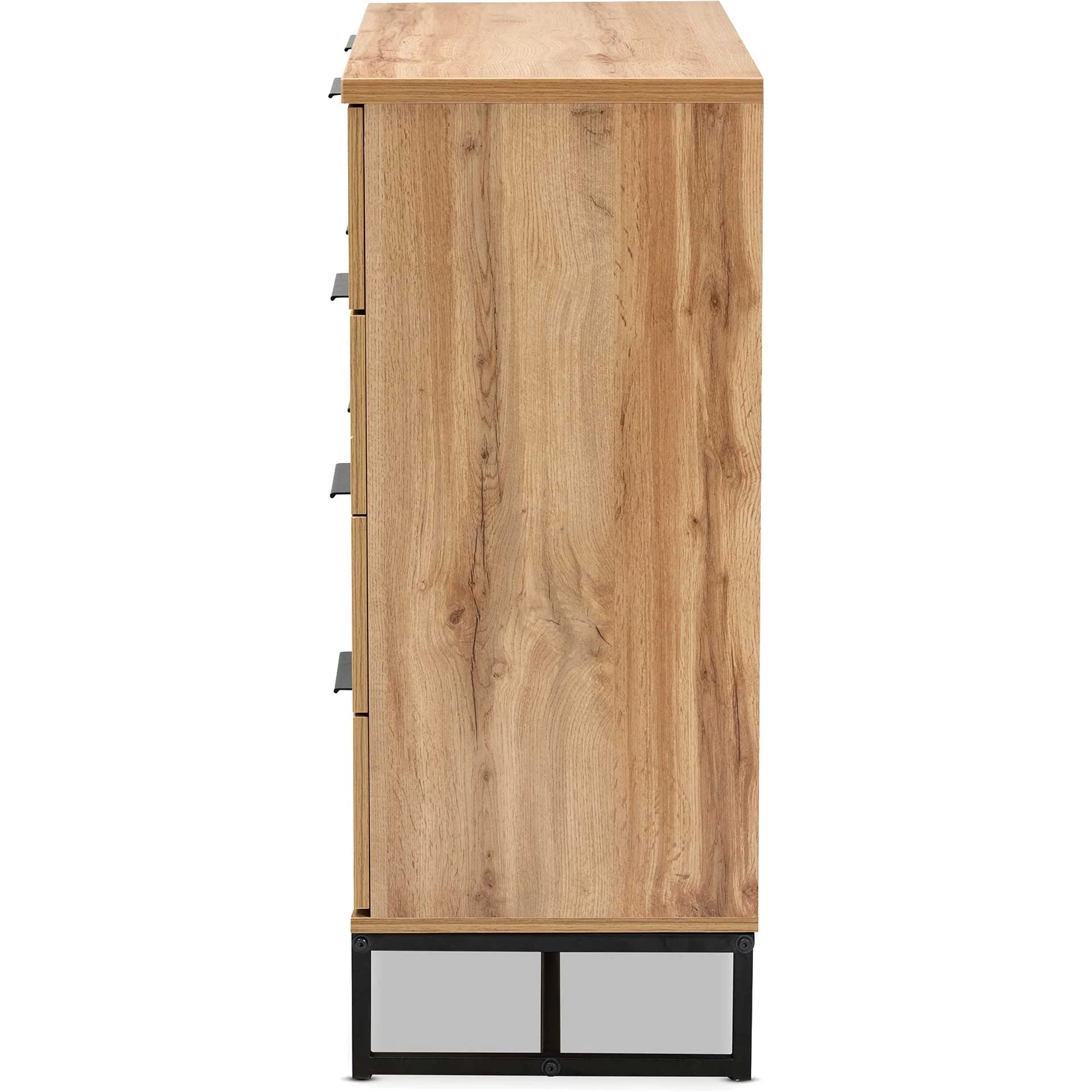 Realyn 4-Drawer Dresser Oak/Black - Image 3