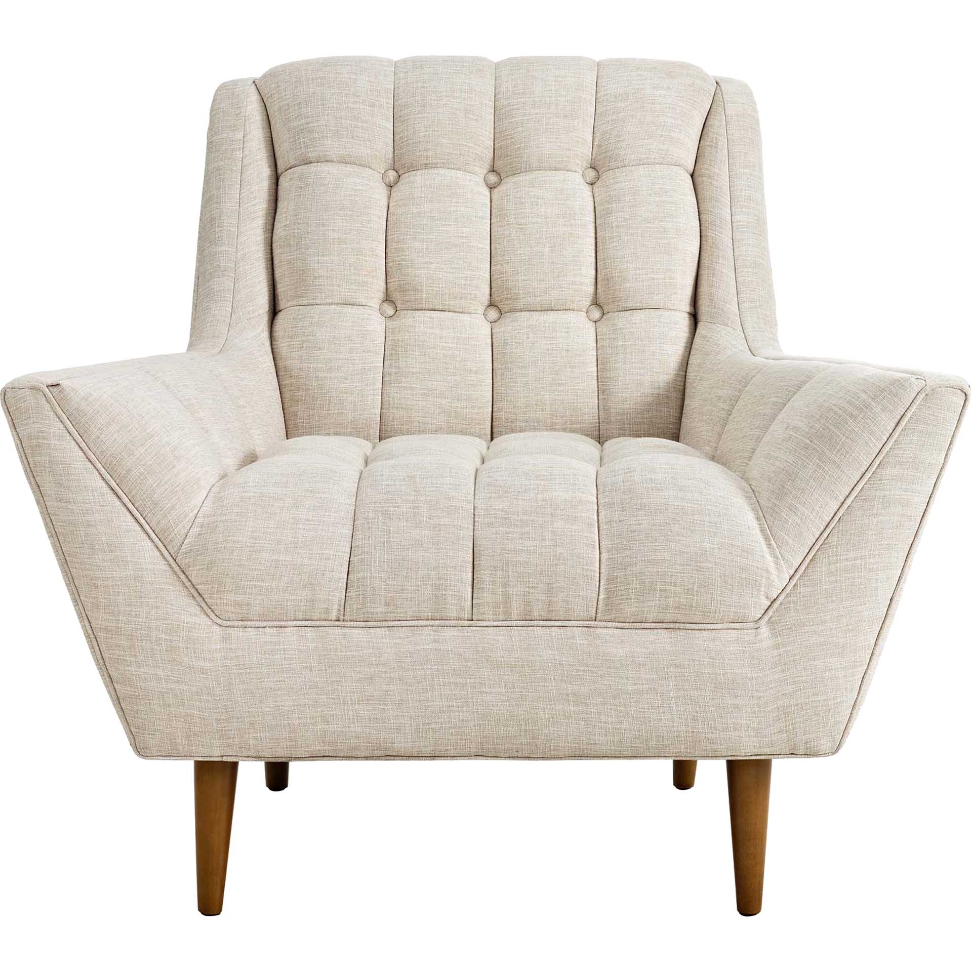 Reborn Fabric Armchair Beige - Image 2