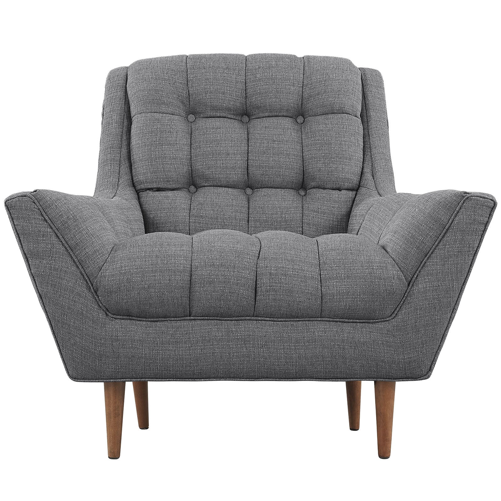 Reborn Fabric Armchair Gray - Image 4