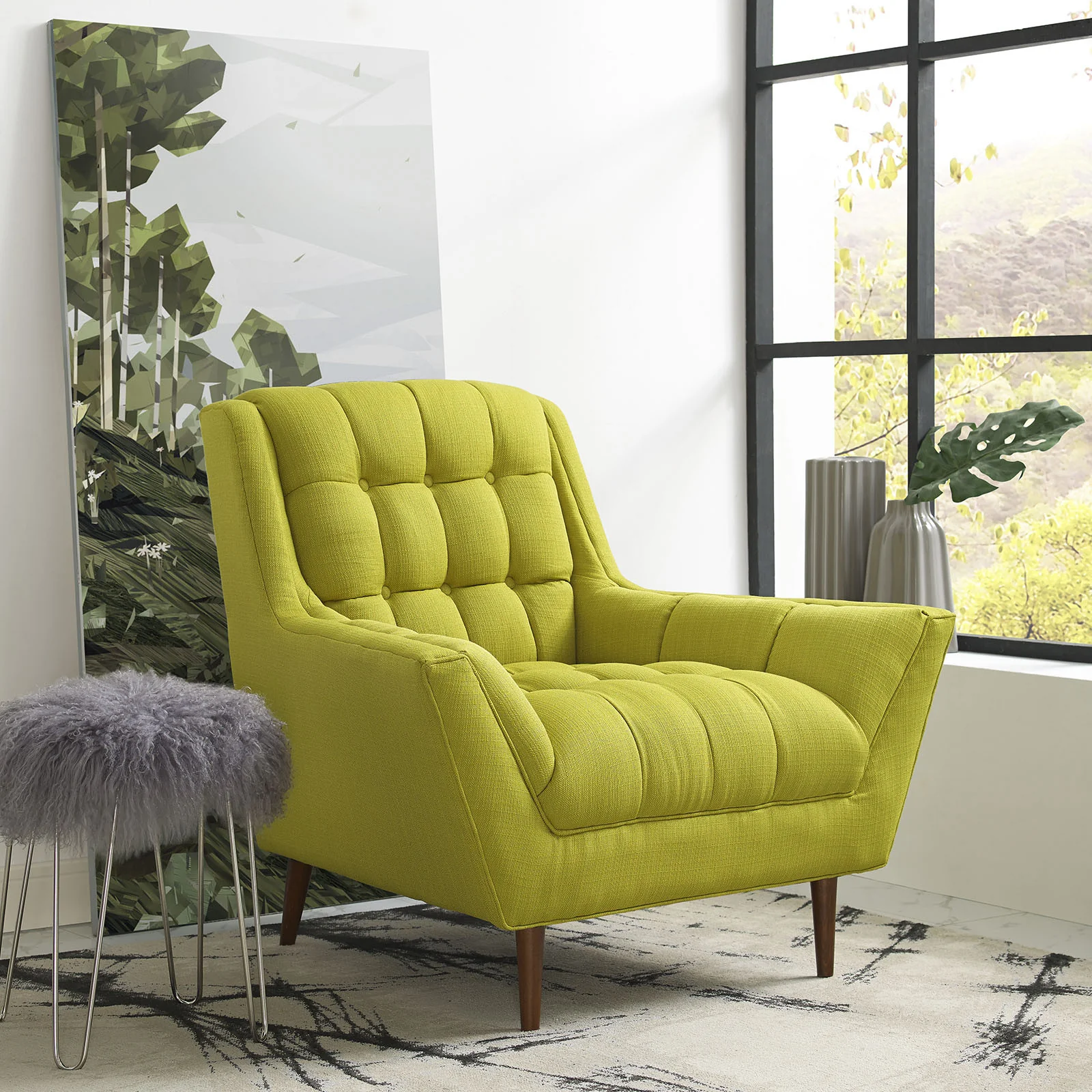 Reborn Fabric Armchair Wheatgrass - Image 5