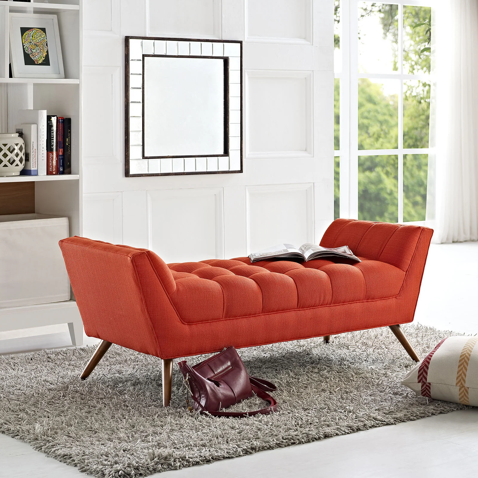 Reborn Fabric Bench Atomic Red - Image 11