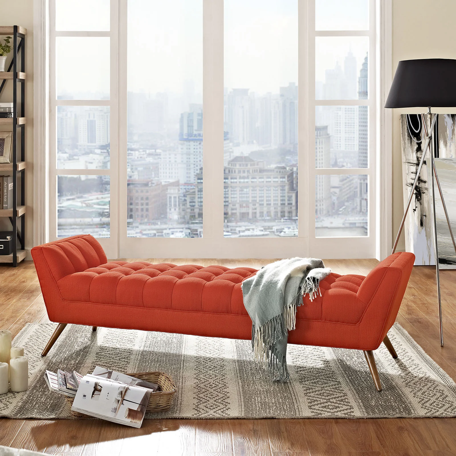 Reborn Fabric Bench Atomic Red - Image 5