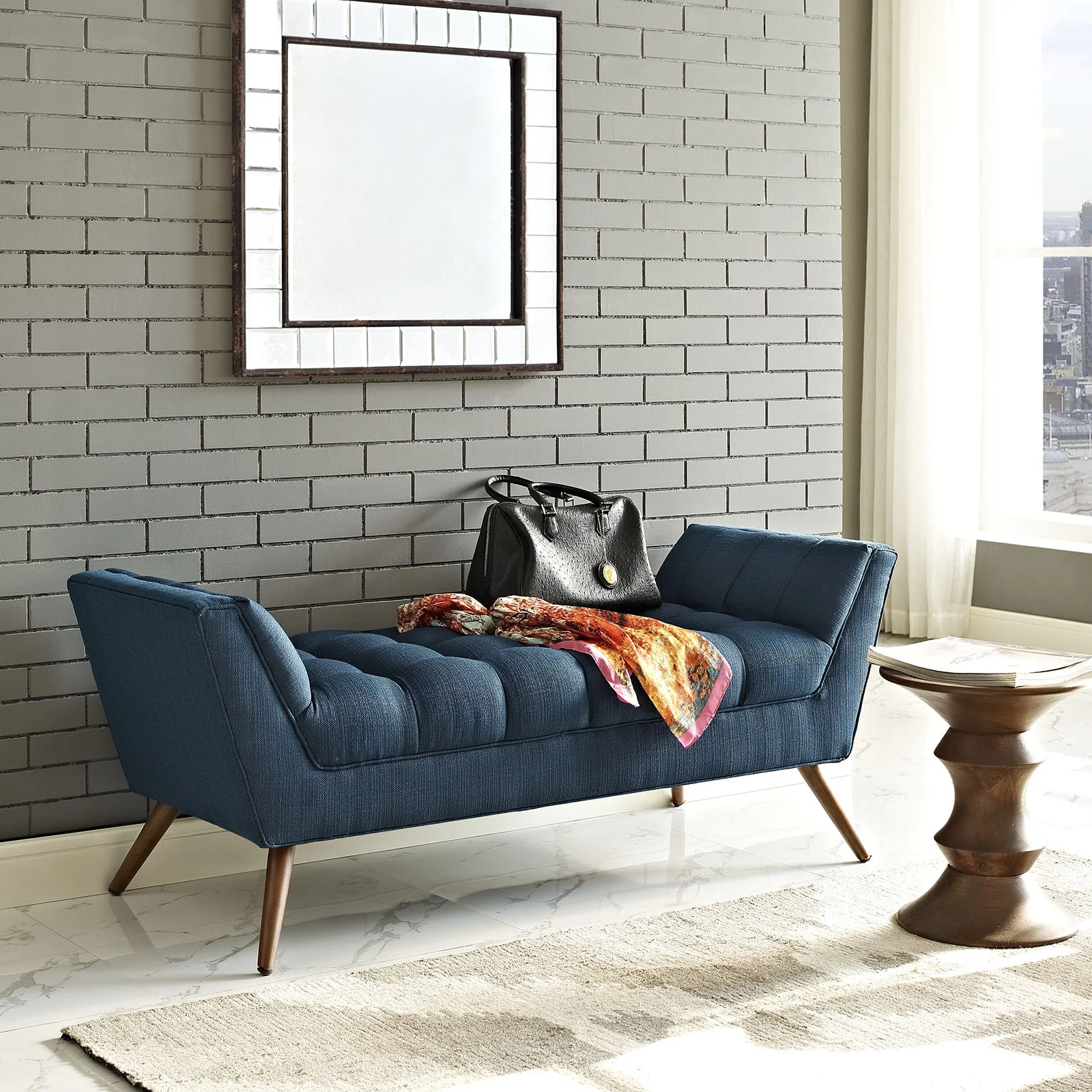 Reborn Fabric Bench Azure - Image 11