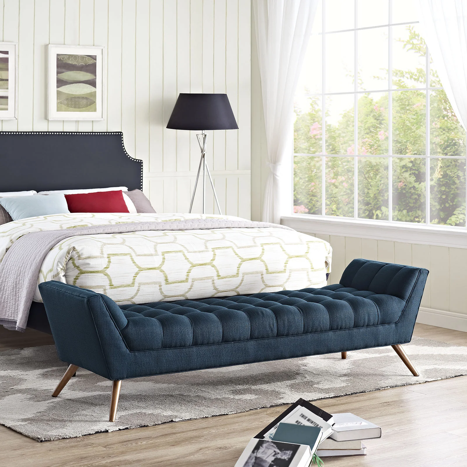 Reborn Fabric Bench Azure - Image 6