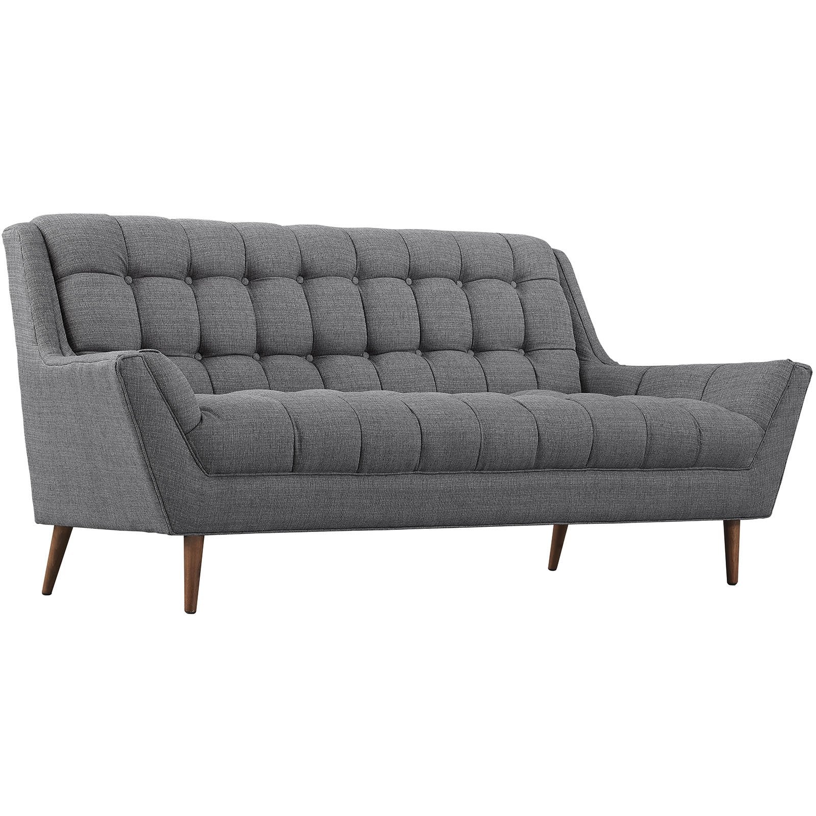 Reborn Fabric Loveseat Gray - Image 2