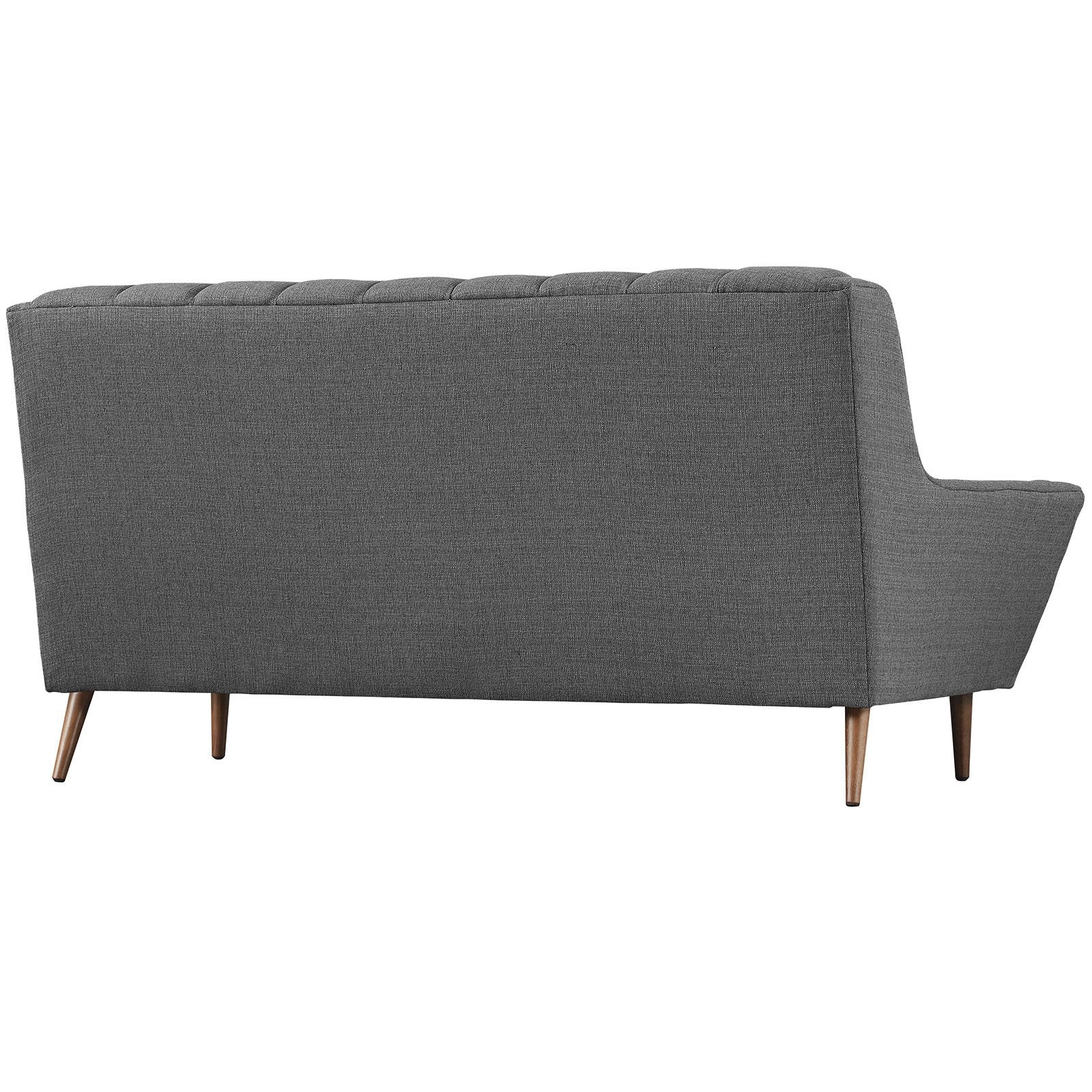 Reborn Fabric Loveseat Gray - Image 4