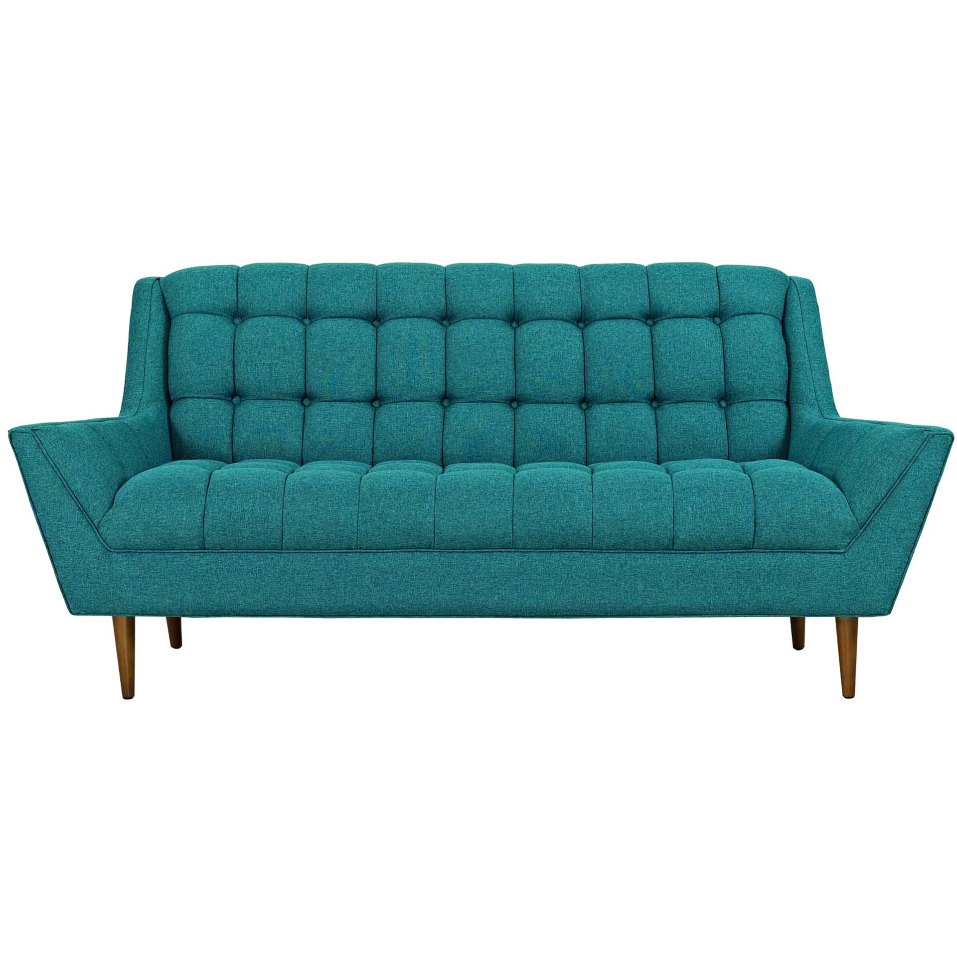 Reborn Fabric Loveseat Teal - Image 2