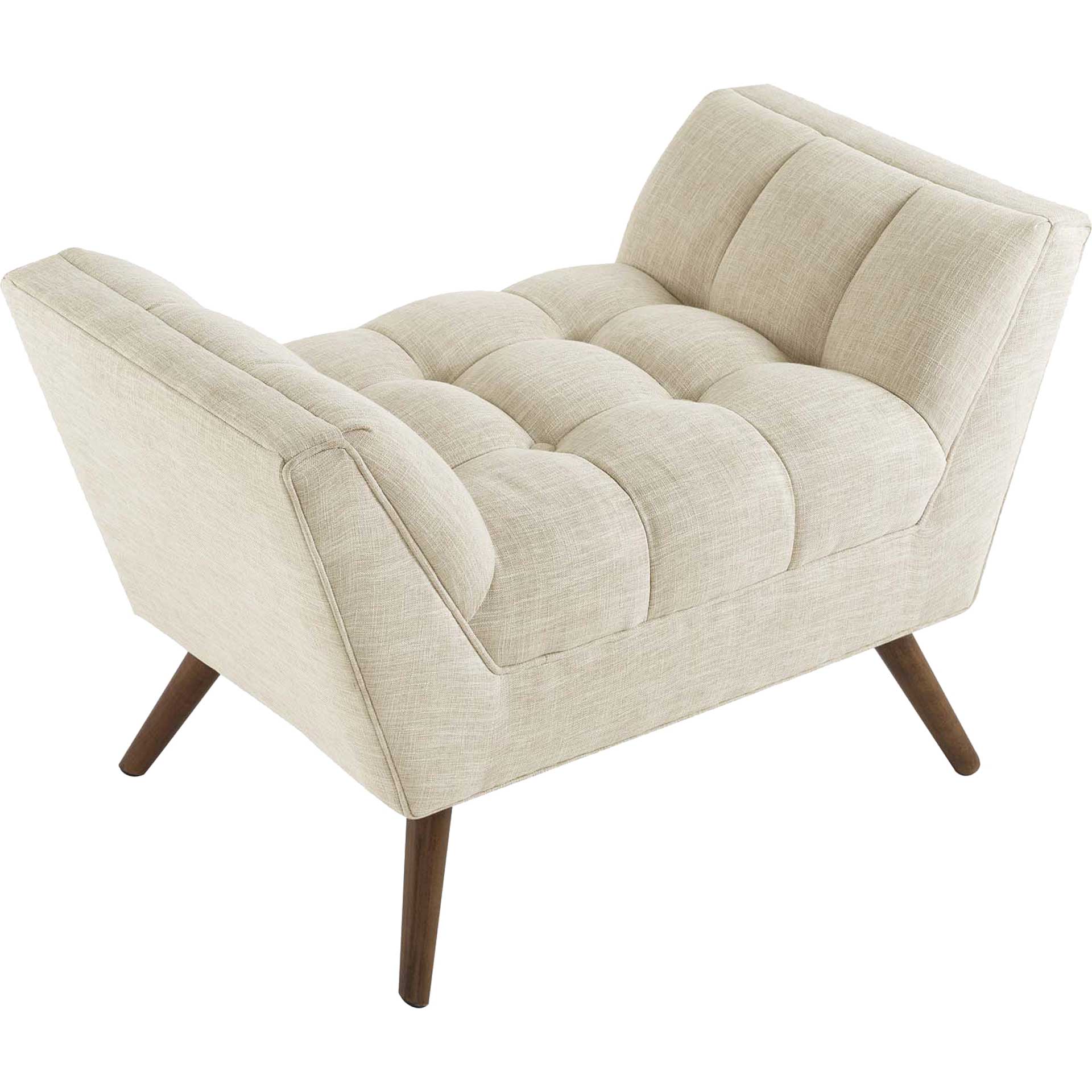 Reborn Fabric Short Ottoman Beige - Image 3