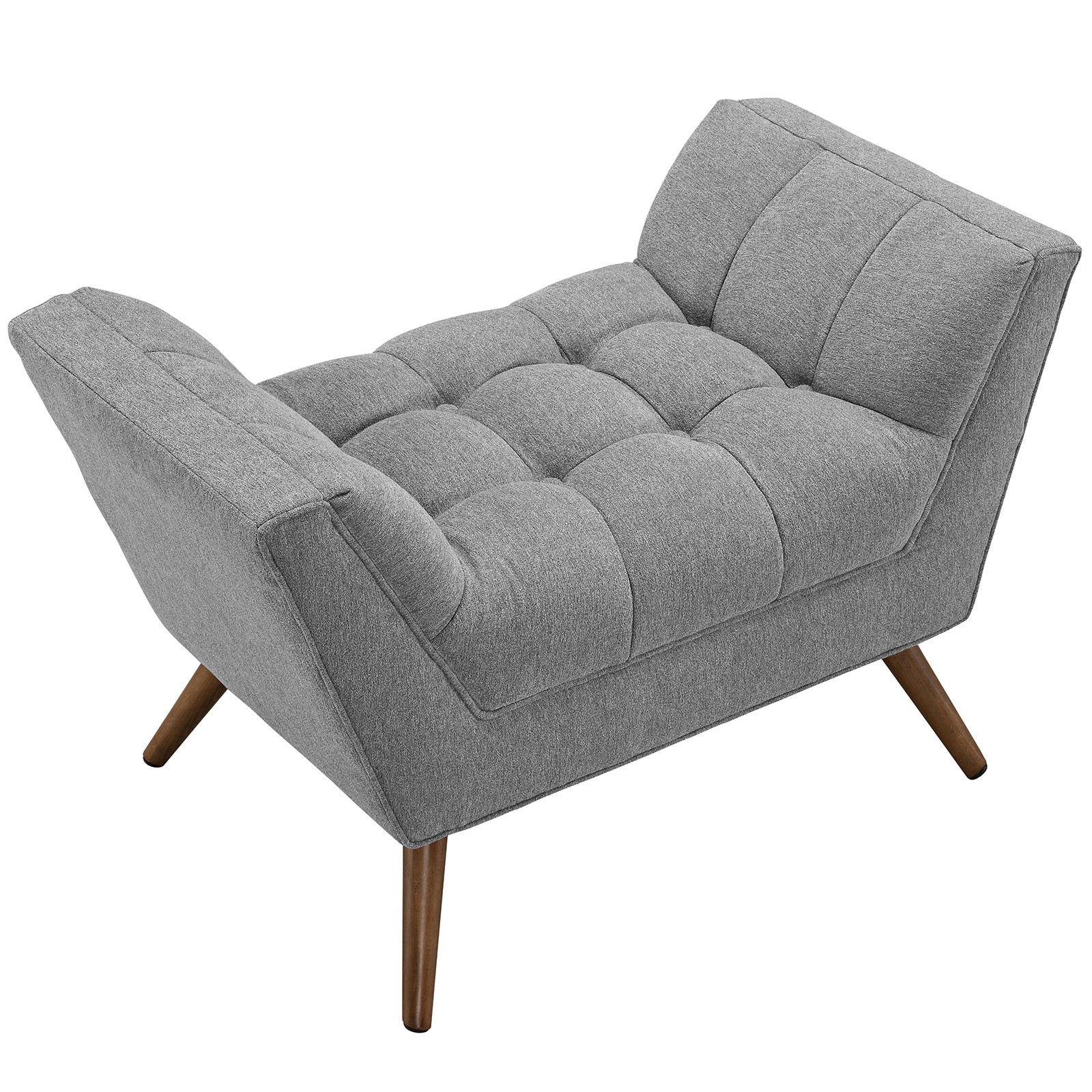 Reborn Fabric Short Ottoman Expectation Gray - Image 4