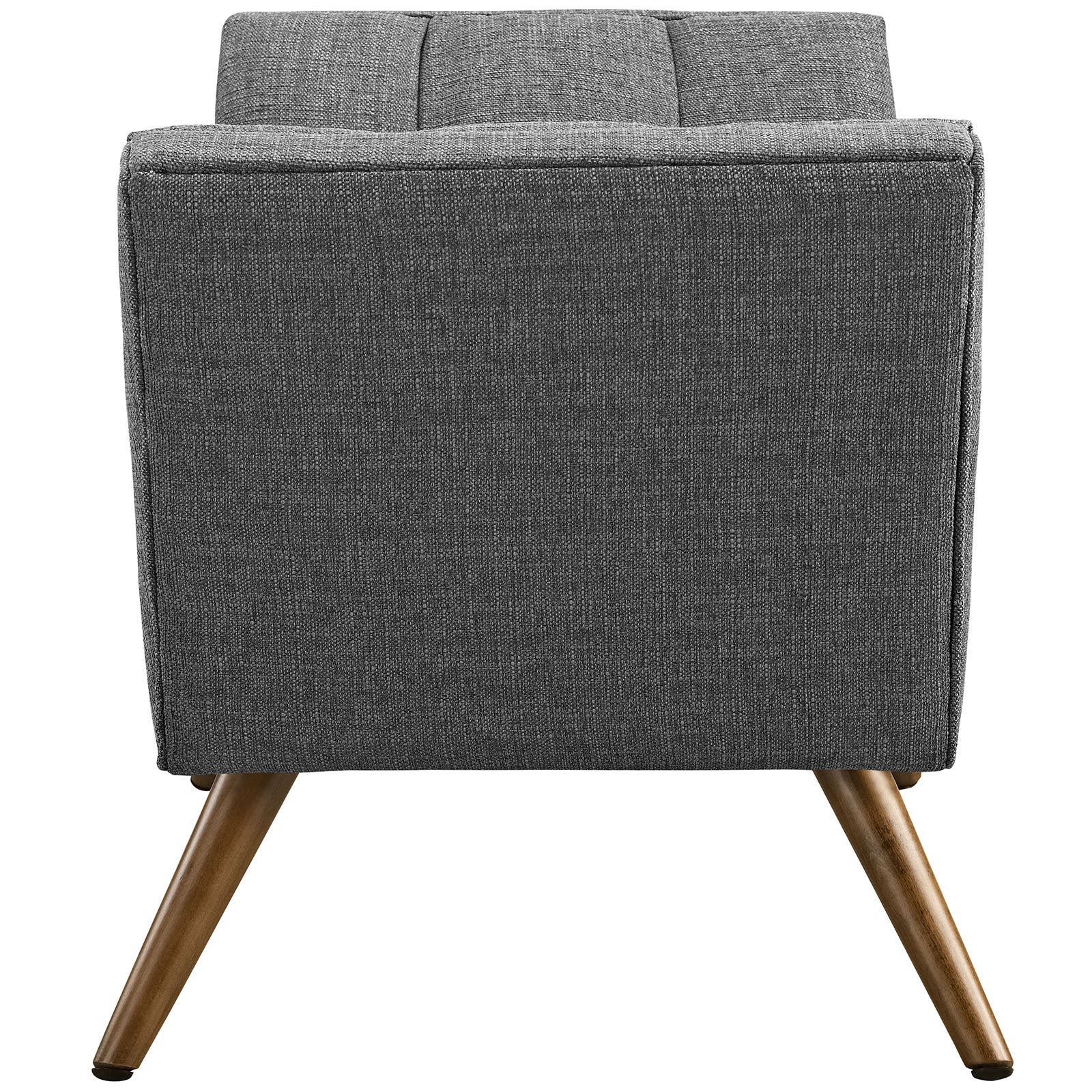 Reborn Fabric Short Ottoman Gray - Image 2