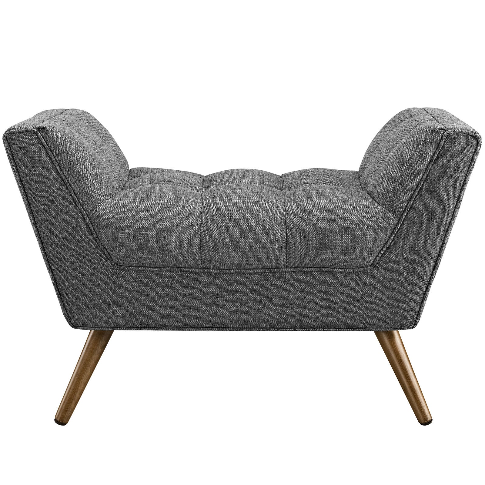 Reborn Fabric Short Ottoman Gray - Image 3