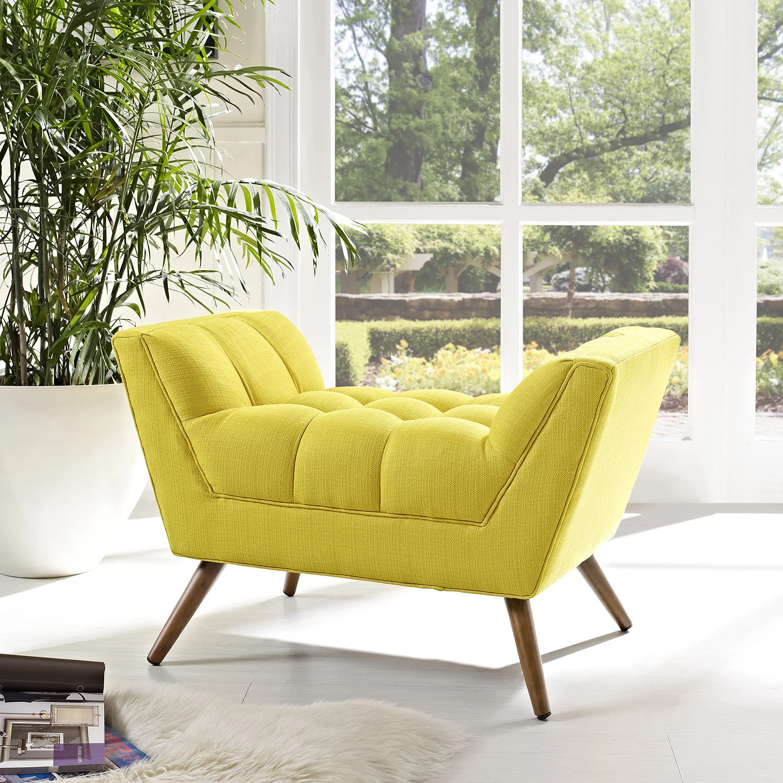 Reborn Fabric Short Ottoman Sunny - Image 5