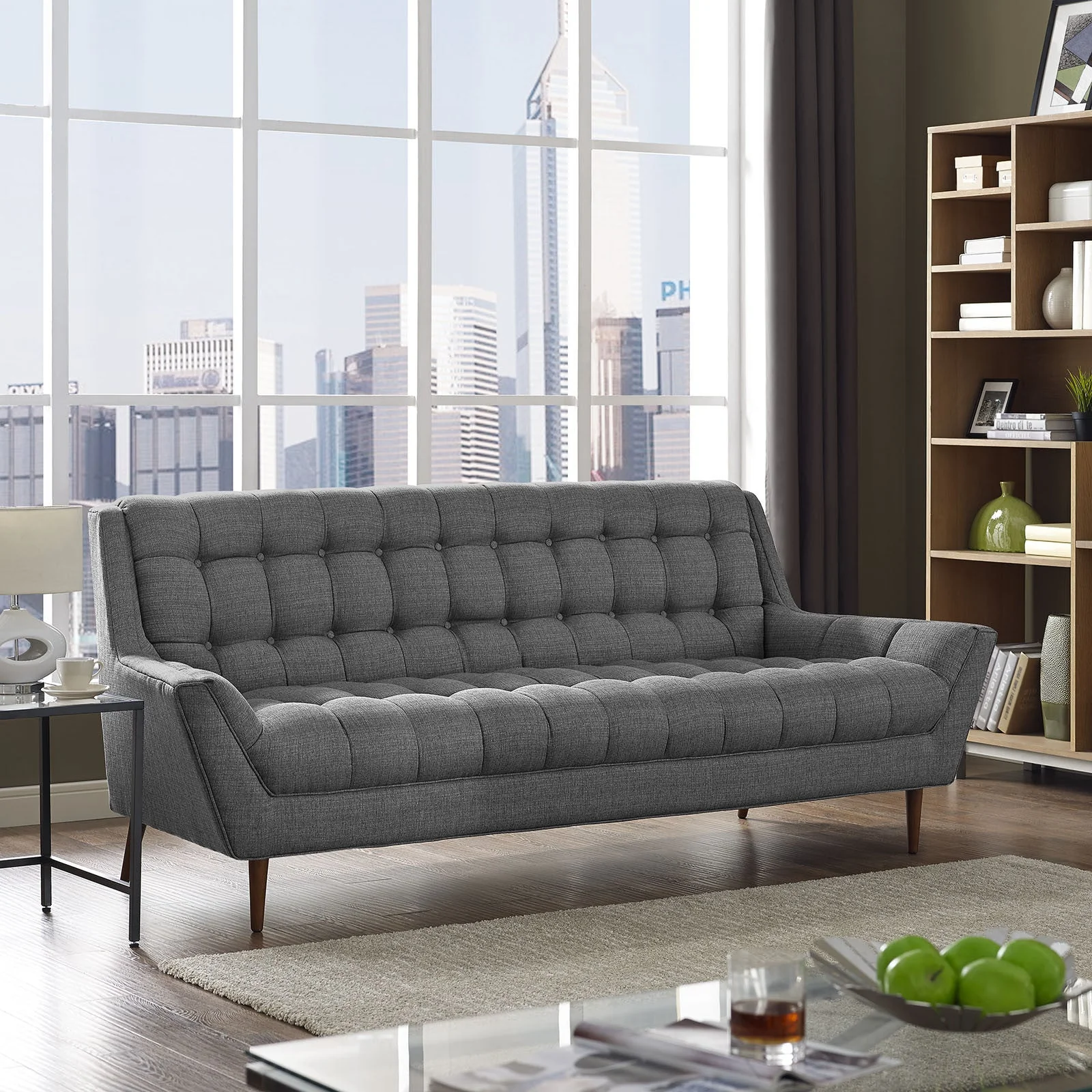 Reborn Fabric Sofa Gray - Image 5